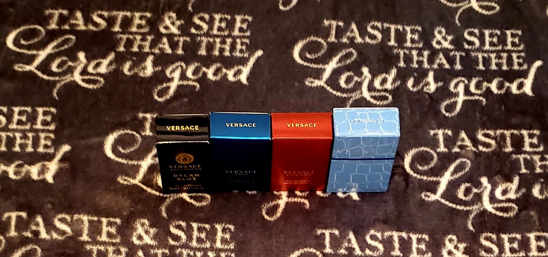 Versace 4 Piece Mini Gift Set for Men | Eau Fraiche & Eros Flame, Travel Size Fragrance Sampler, EDT & EDP Splash Bottles, Designer Perfume Collection for Him customer photo 1