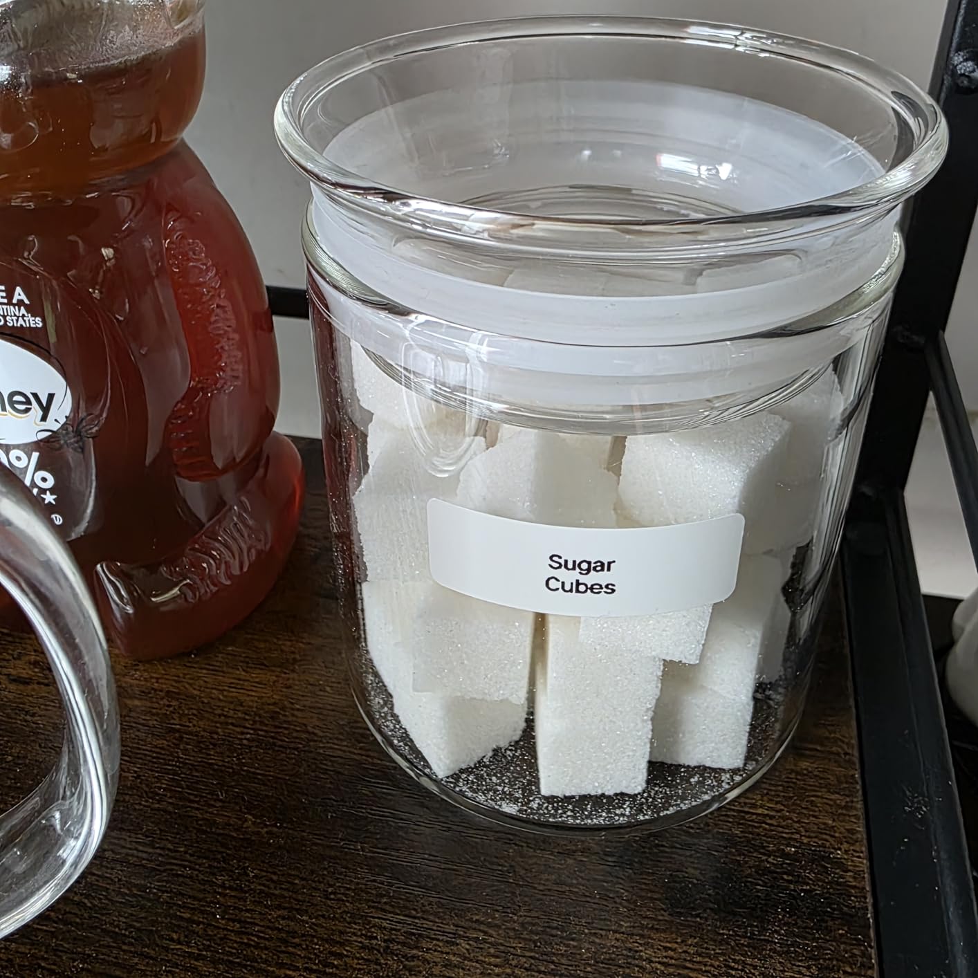 ZENS 10oz Glass Jars with Airtight Lid, 4 Pack Glass Kitchen Canisters Set for Spice, Loose Tea, Small Clear Glass Storage Jars with Labels for Herbs, Sugar | Borosilicate Clear Glass Canisters Set for Spice, Small Tea Jars for loose Tea with Labels for Herbs, Sugar customer photo 2
