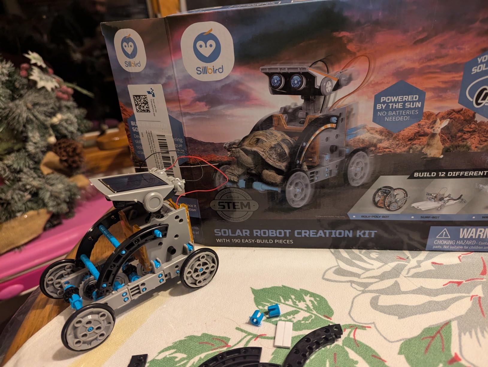 Sillbird 12-in-1 Solar Robot Building Kit STEM Gift for Boys Ages 8-13 | Powered by the Sun, Engineering Skills, DIY Educational Kit, Birthday Presents for Kids, Buildable Learning Set, 190 Pieces customer photo 1