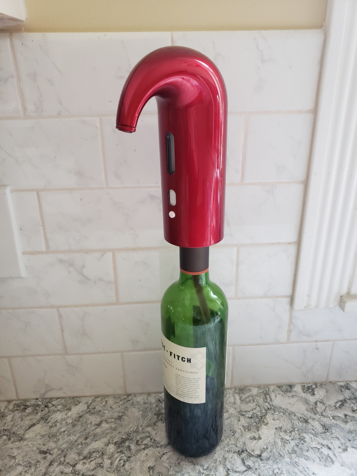Wine Aerator Electric Wine Decanter - One Touch Red & White Wine Accessories Aeration with Spout Pourer customer photo 2
