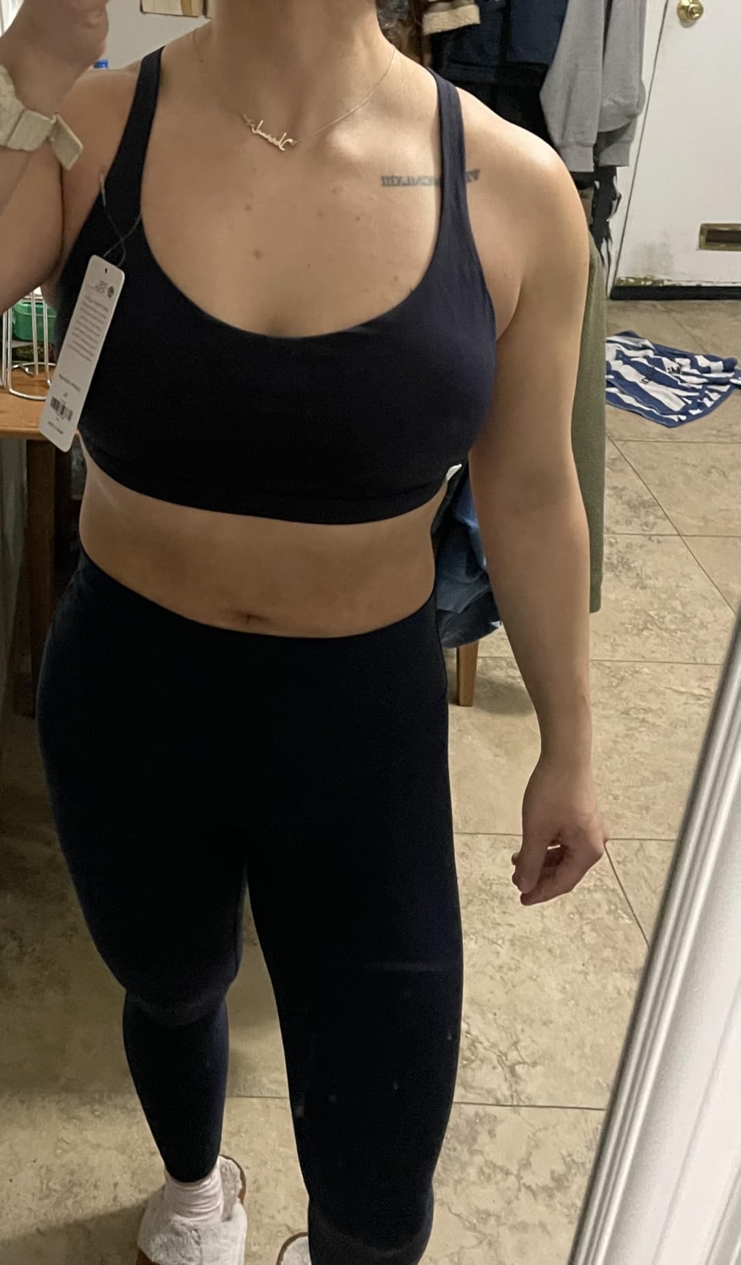 CRZ YOGA Naked Feeling Cross Back Sports Bras customer photo 2