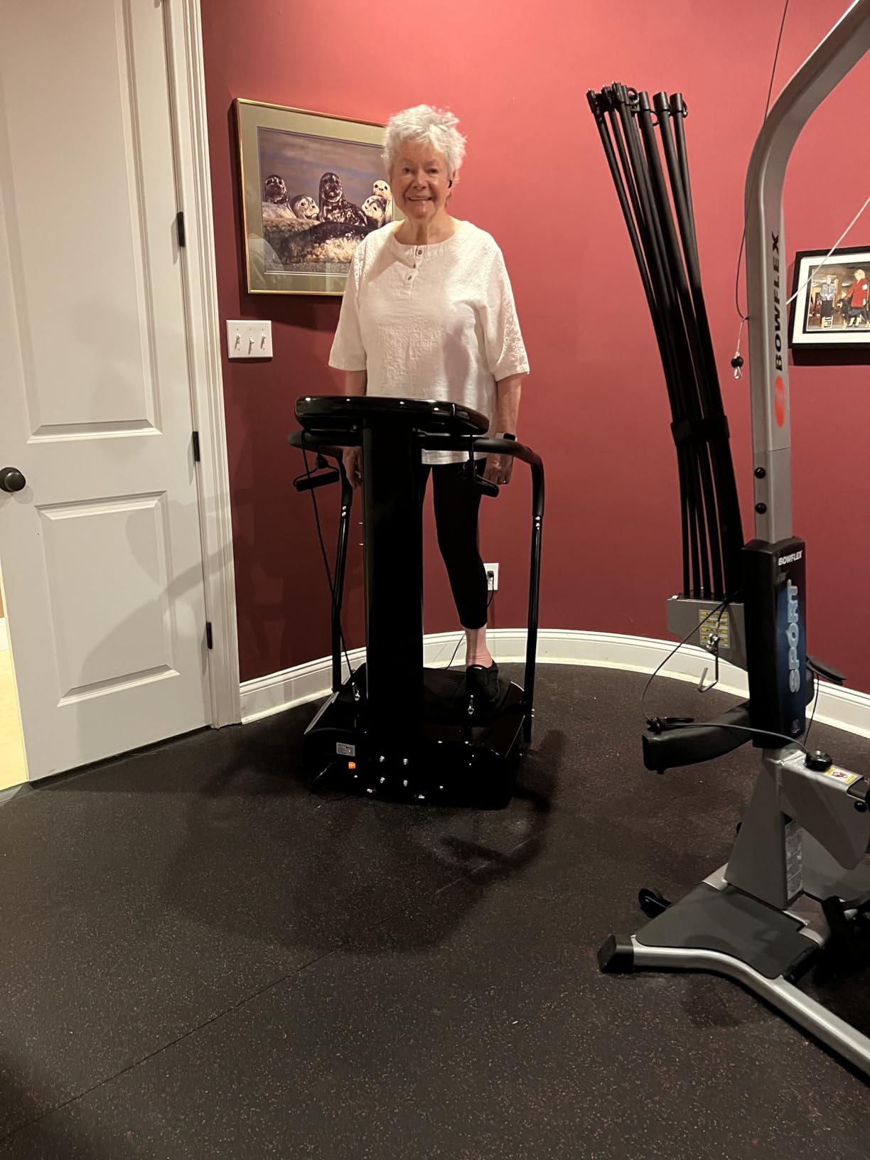 Lifepro Rhythm Vibration Plate Exercise Machine with 99 Speed Levels | Heart Rate Monitor, Resistance Bands, Cup Holder, Phone Holder - Vibration Plate for Lymphatic Drainage & Full Body Workout customer photo 2