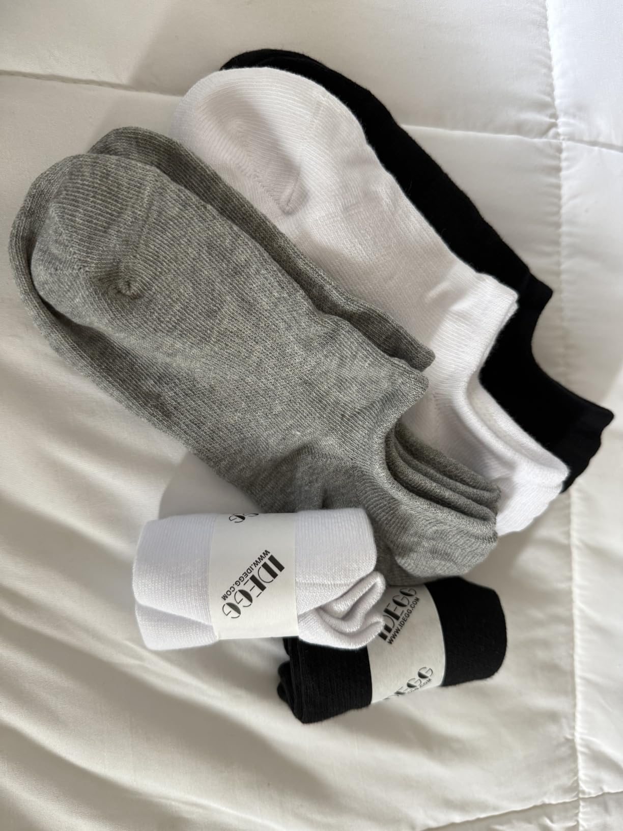 IDEGG Women & Men No Show Low Cut Anti-Slip Casual Sports Running Socks customer photo 1