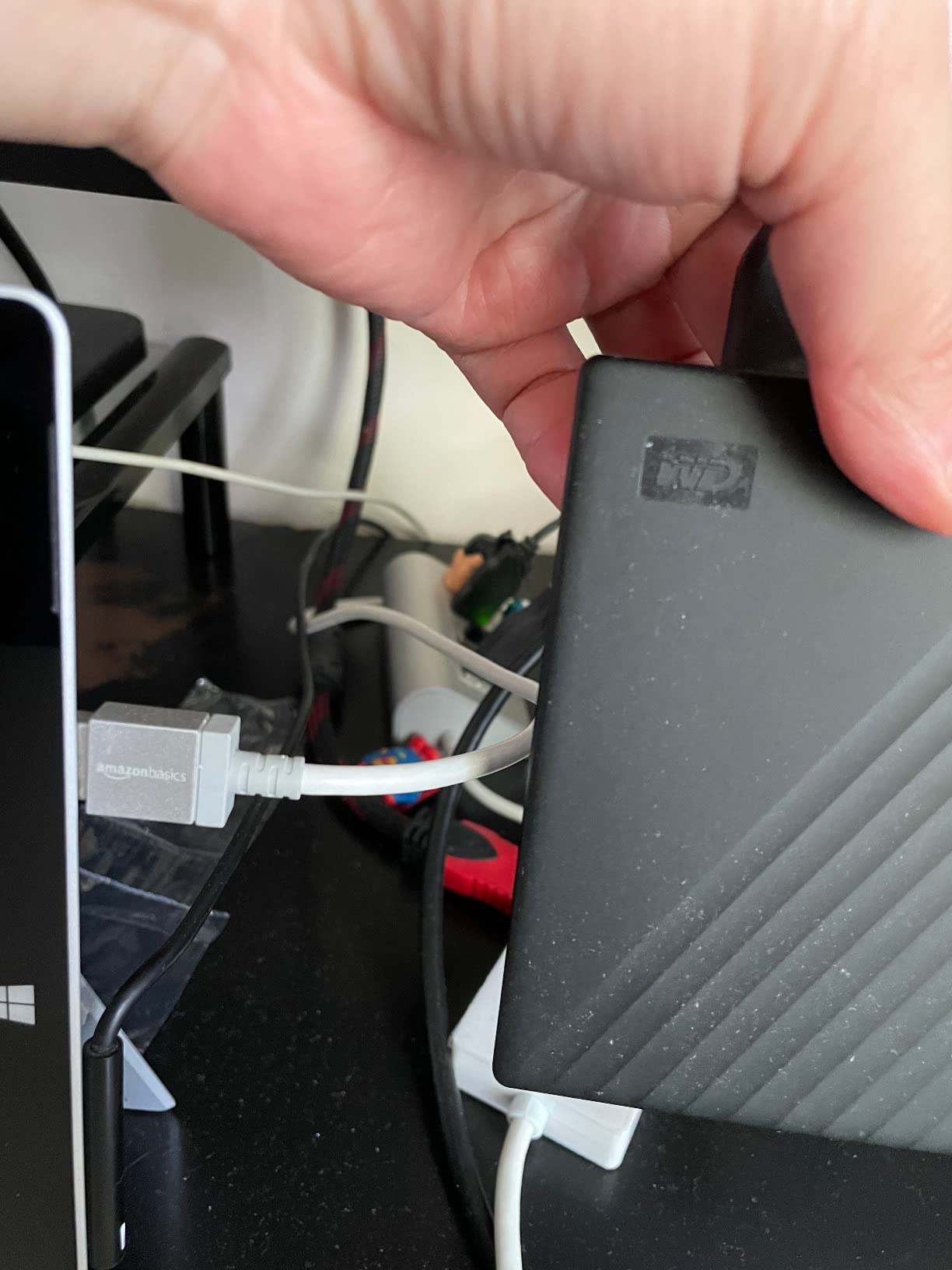 WD 5TB My Passport, Portable External Hard Drive, Black, backup software with defense against ransomware, and password protection, USB 3.1/USB 3.0 compatible - WDBPKJ0050BBK-WESN customer photo 1