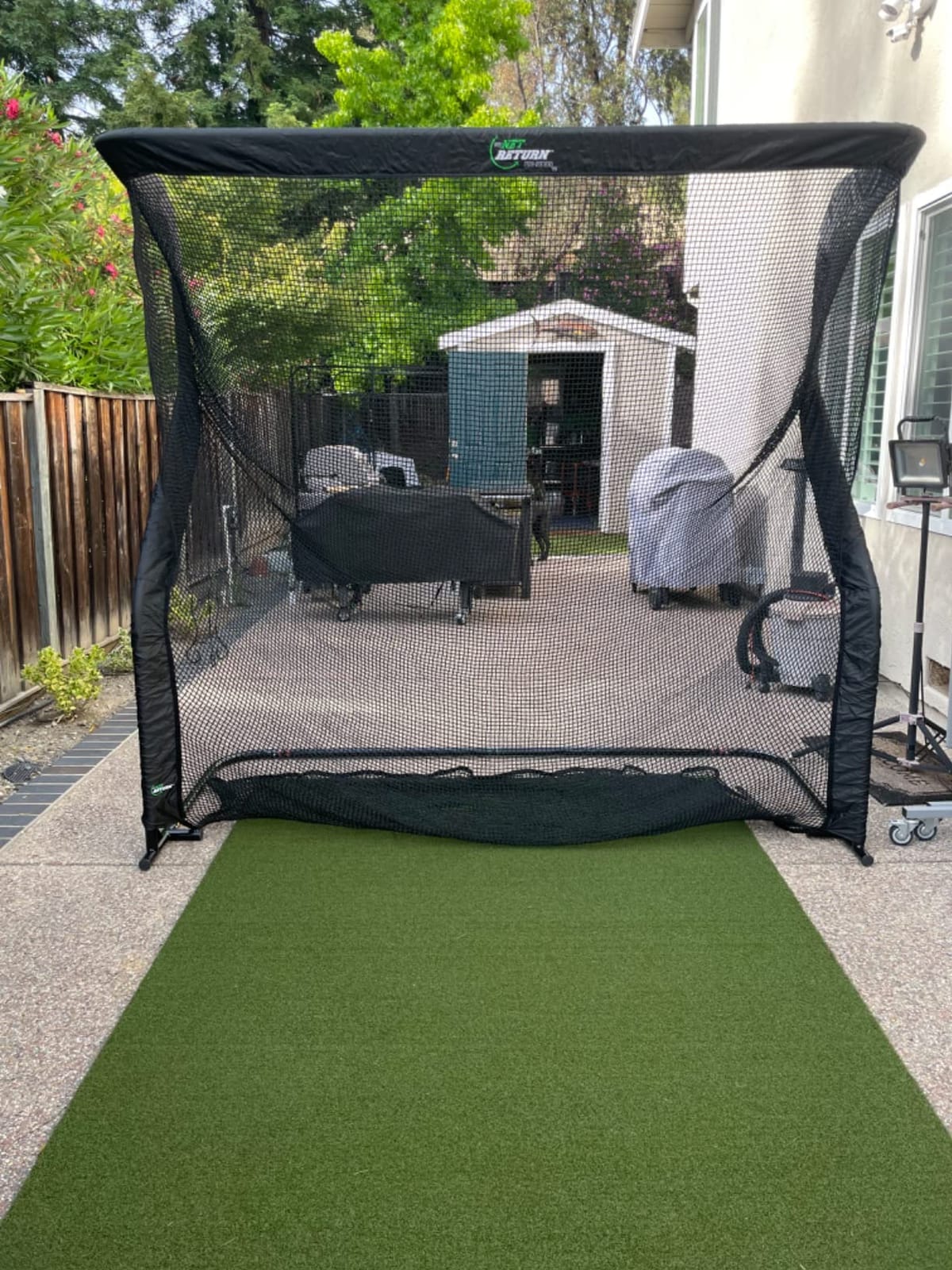 The Net Return Home/Pro Series Golf Net, Multi-Sport, 7x7 ft - 8x7.5 ft, Auto Ball Return, Portable for Indoor/Outdoor customer photo 1