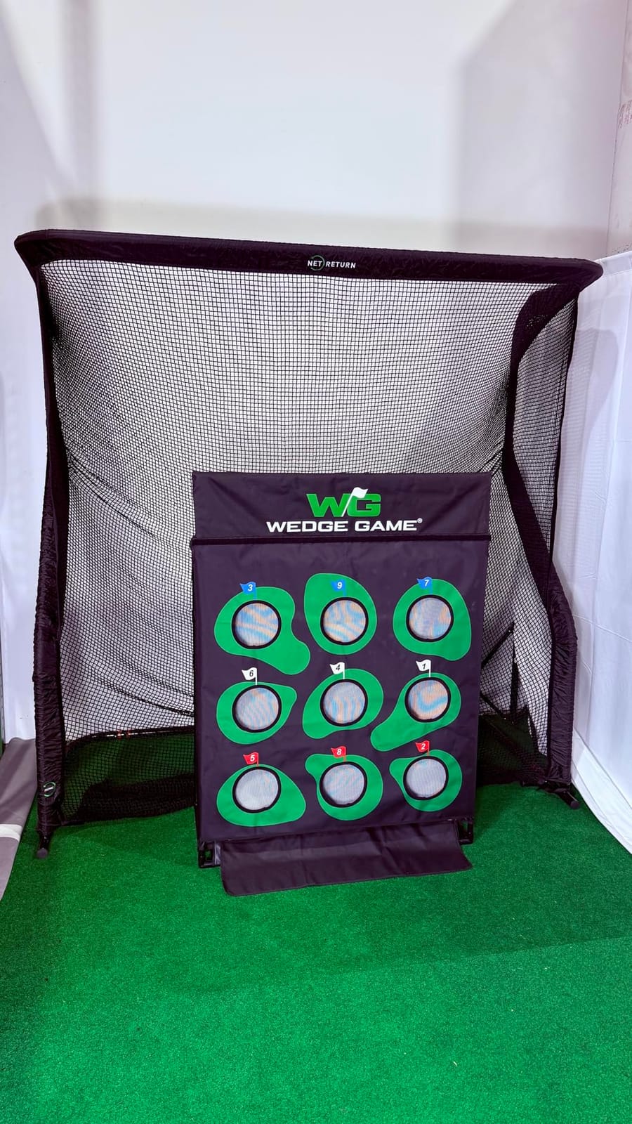 The Net Return Home/Pro Series Golf Net, Multi-Sport, 7x7 ft - 8x7.5 ft, Auto Ball Return, Portable for Indoor/Outdoor customer photo 2