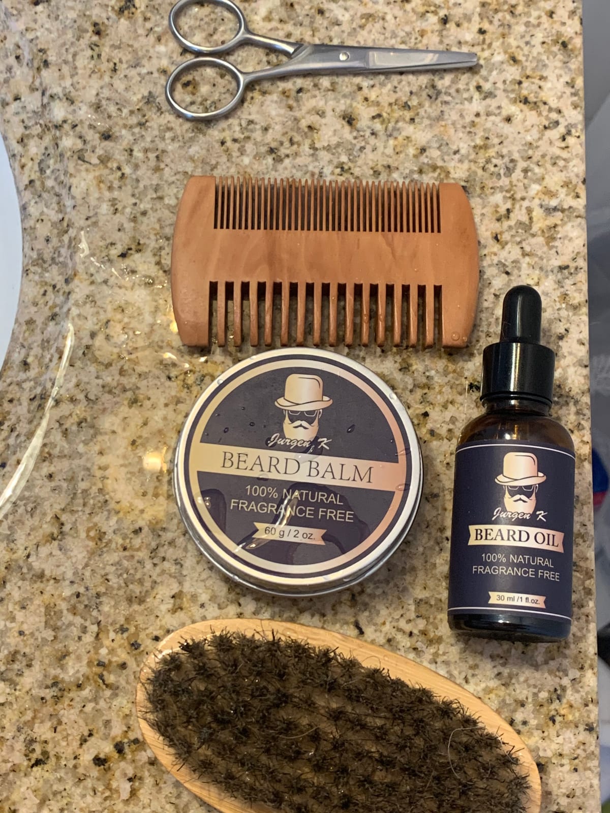 Beard Kit w/Beard Oil, Beard Balm, Beard Comb, Men's Daily Grooming & Care, Moisturize & Soften Facial Hair, Christmas & Birthday Gifts for Men Husband Boyfriend Dad, Stocking Stuffers for Adult Men customer photo 1