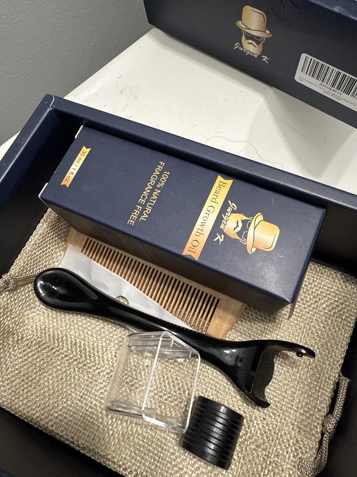 Beard Kit w/Beard Oil, Beard Balm, Beard Comb, Men's Daily Grooming & Care, Moisturize & Soften Facial Hair, Christmas & Birthday Gifts for Men Husband Boyfriend Dad, Stocking Stuffers for Adult Men customer photo 2