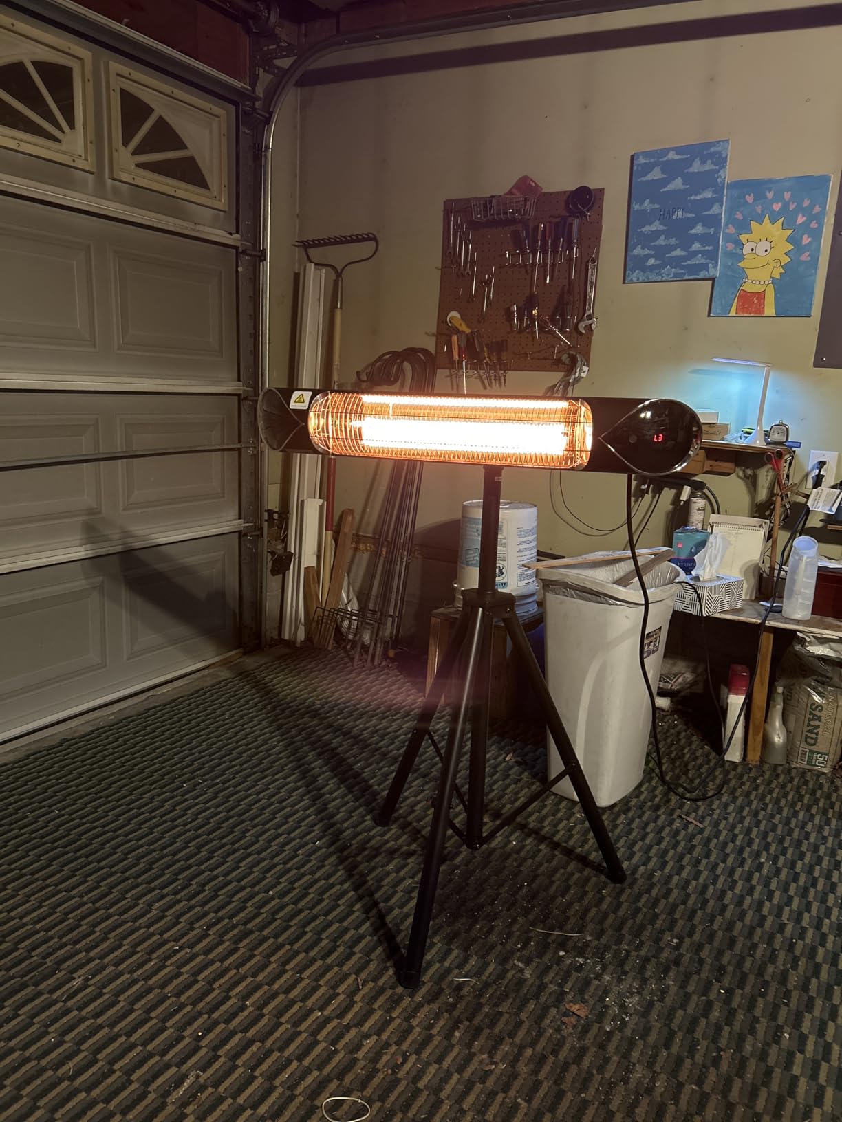 Briza Infrared Electric Patio Heater - Indoor/Outdoor Heater - Portable Wall/Garage Heater - 1500W customer photo 2