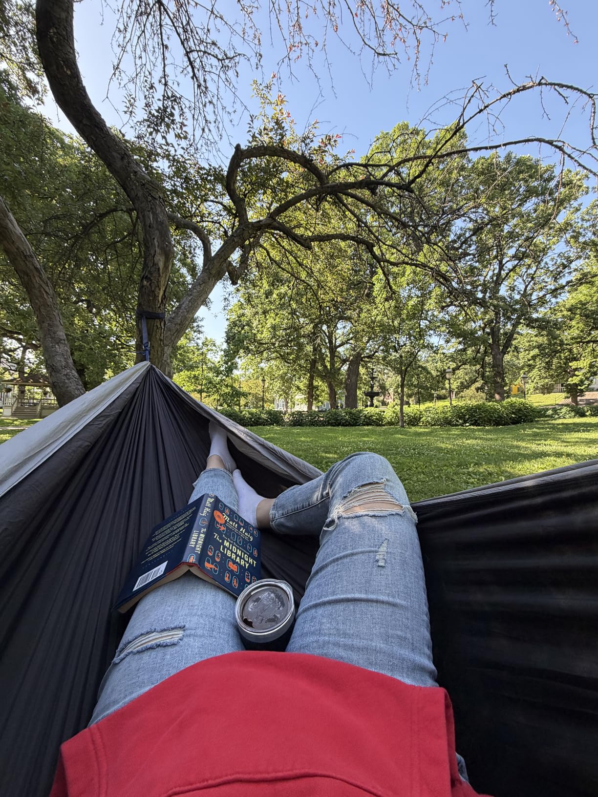 Kootek Camping Hammock 400lbs Capacity Outdoor Camping Essentials, Single | Outside&Indoors, Tree-Friendly Straps, Attached Carry Bag, 210T Parachute Nylon, D-Shaped Carabiners, Lightweight customer photo 2