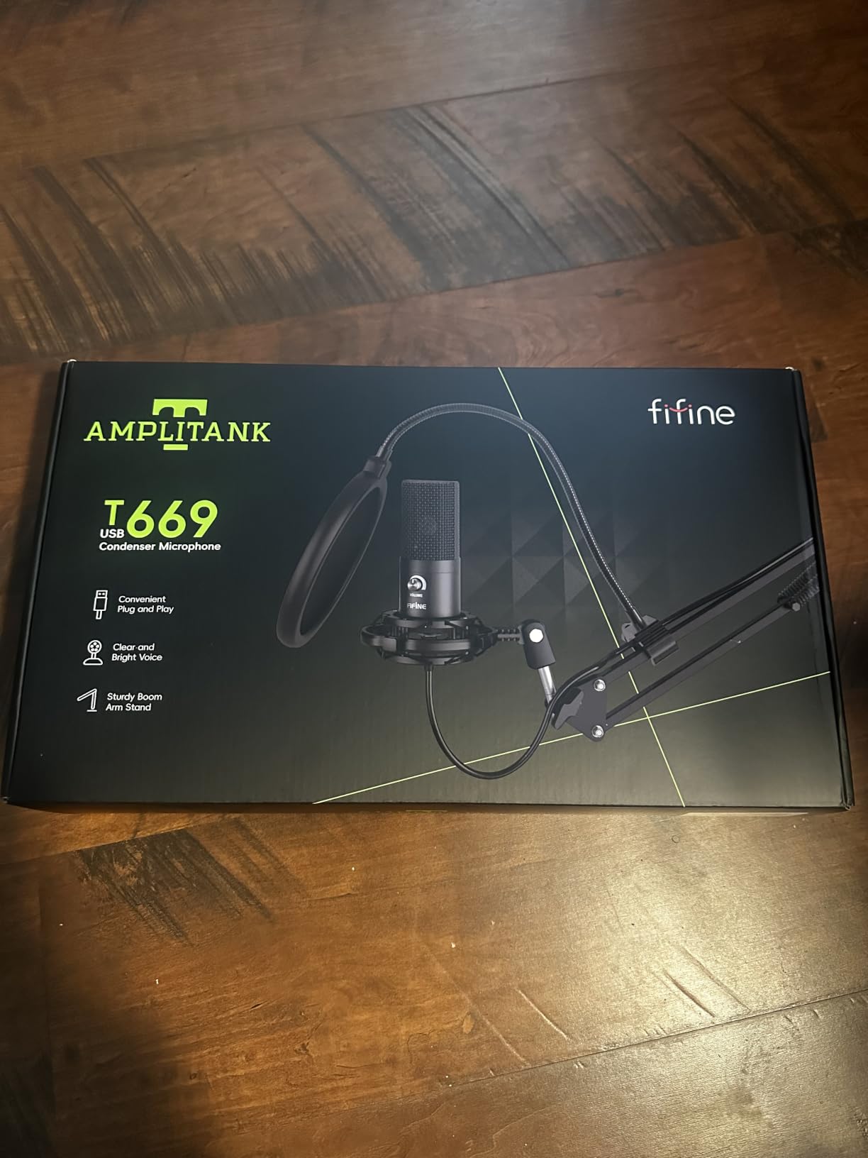 FIFINE T669 Studio Condenser USB Microphone Kit for Recording Podcasting with Adjustable Boom Arm Stand, Shock Mount customer photo 2