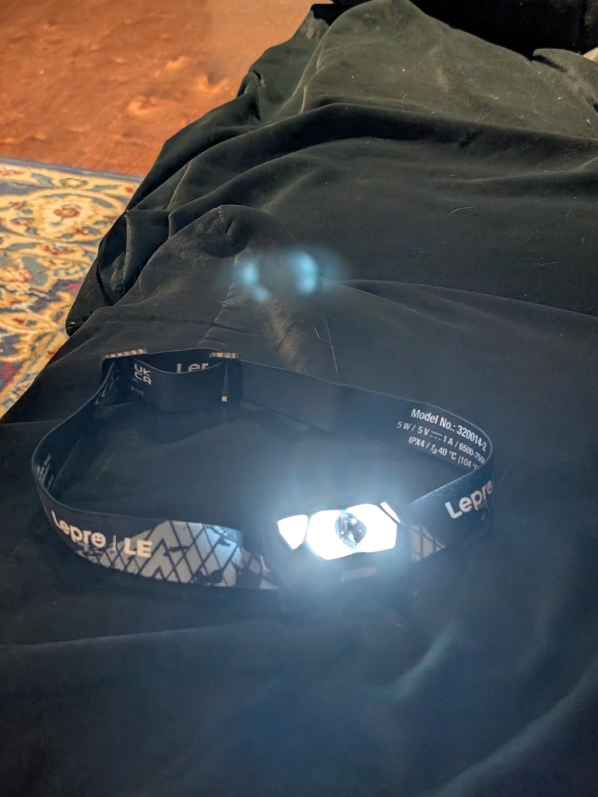 Lepro Rechargeable LED Headlamp Bright Waterproof Headlight 2 Pack - Black | USB Cable Included, Super bright, Spotlight & Floodlight, Red light, Lightweight, Adjustable Headband, Camping, Hiking, Running customer photo 1