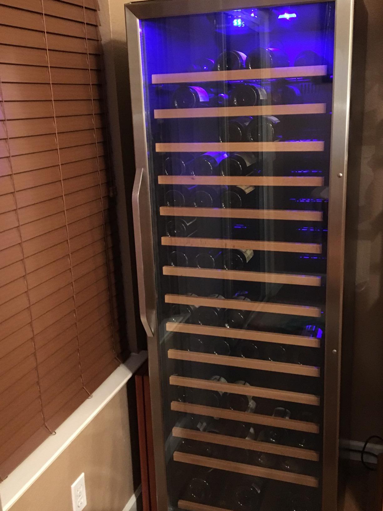 EdgeStar CWR1662SZ 24 Inch Wide 151 Bottle Capacity Built-In or Free Standing Single Zone Wine Cooler with Even Cooling Technology - Stainless Steel customer photo 1