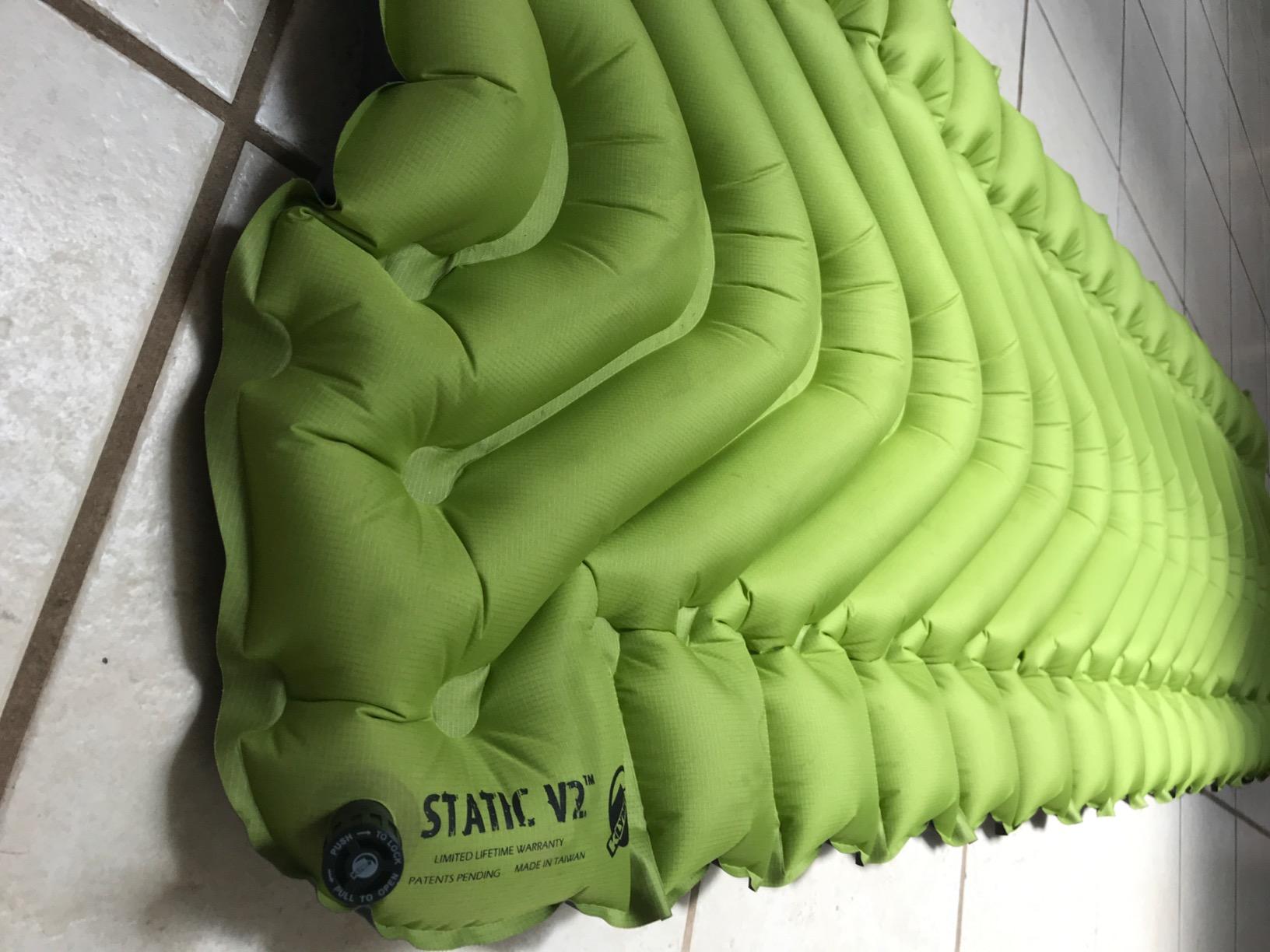 KLYMIT Static V2 Inflatable Sleeping Pad | Portable, Ultralight, Easy to Inflate, Foldable Air Bed for Camping, Backpacking & Hiking - Green customer photo 2