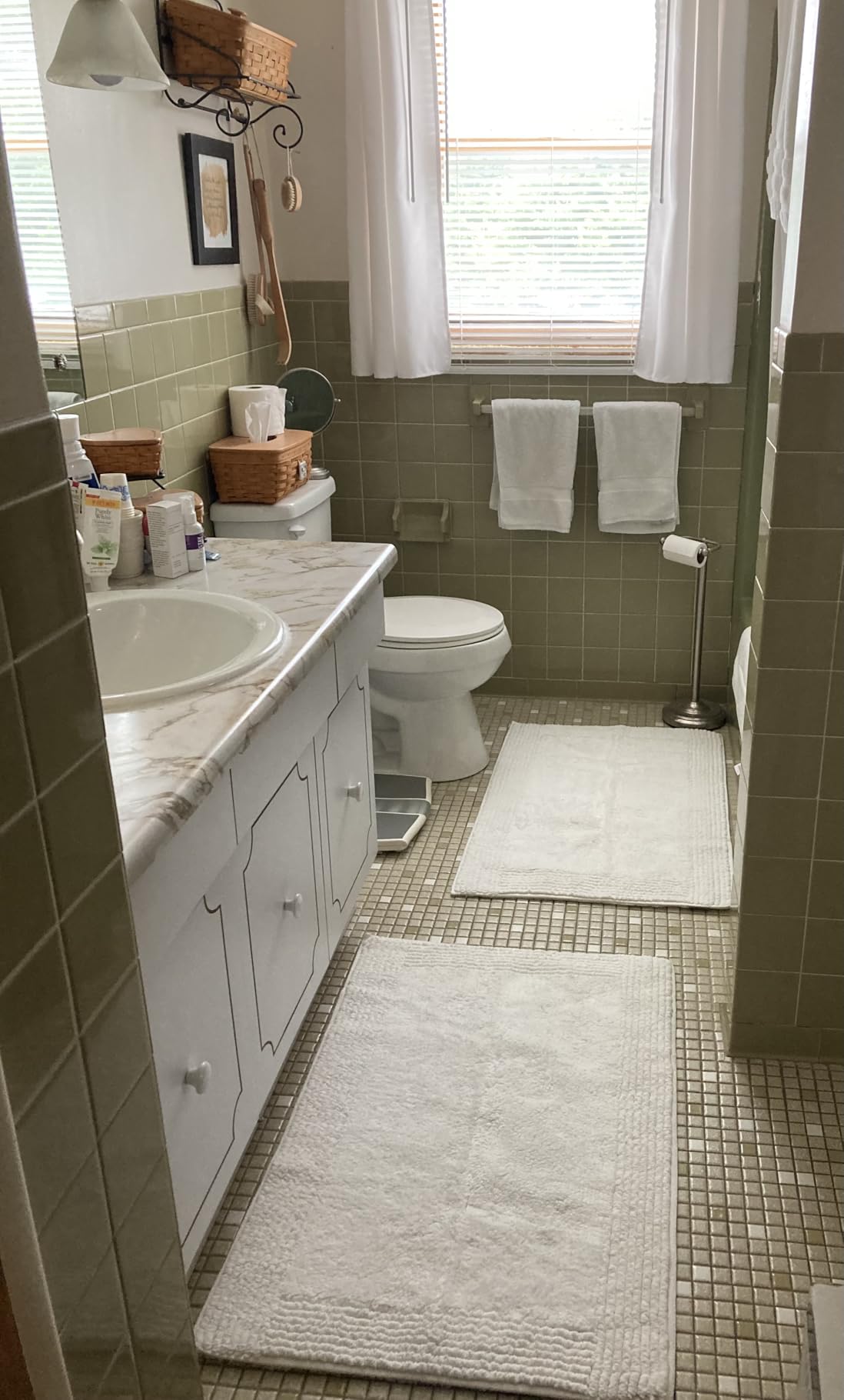 Madison Park Splendor Reversible 100% Cotton Bath Rug, 21 x 34, White | Tufted Bathroom Mat, 3000 GSM, Hotel Quality, Luxurious Plush, Medium Pile, Absorbent, Quick Dry, OEKO-TEX, Shower Room Décor customer photo 1