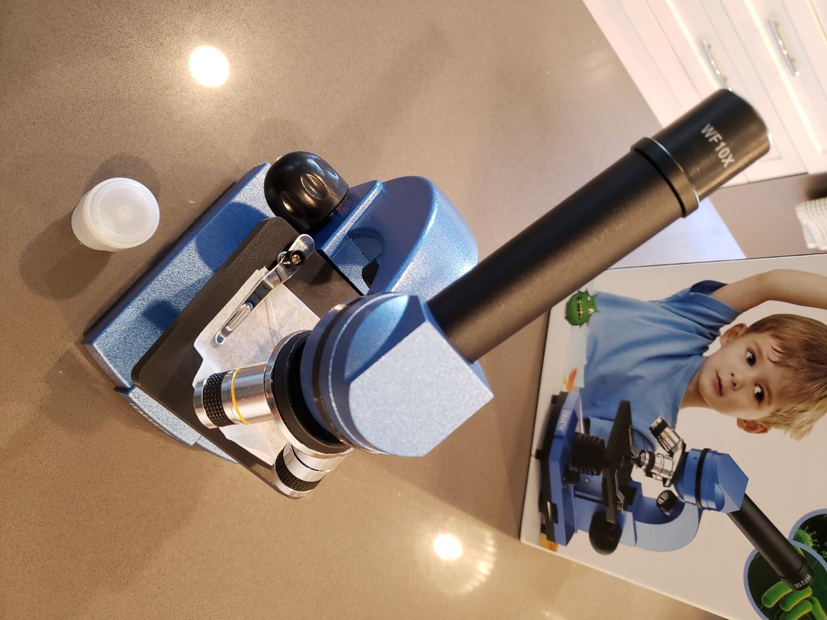 Microscope for Kids Beginners Children Student, 40X- 1000X Compound Microscopes with 52 pcs Educational Kits customer photo 1