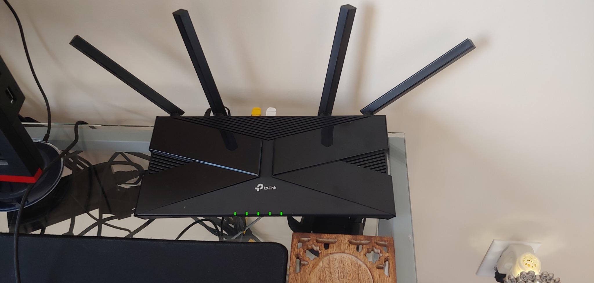 TP-Link Smart WiFi 6 Dual Band Router 4 Gigabit LAN Ports | 802.11AX Router, Beamforming, OFDMA, MU-MIMO, Parental Controls, Dual-Core 900MHz Processor, Works with Alexa (Archer AX10) customer photo 2