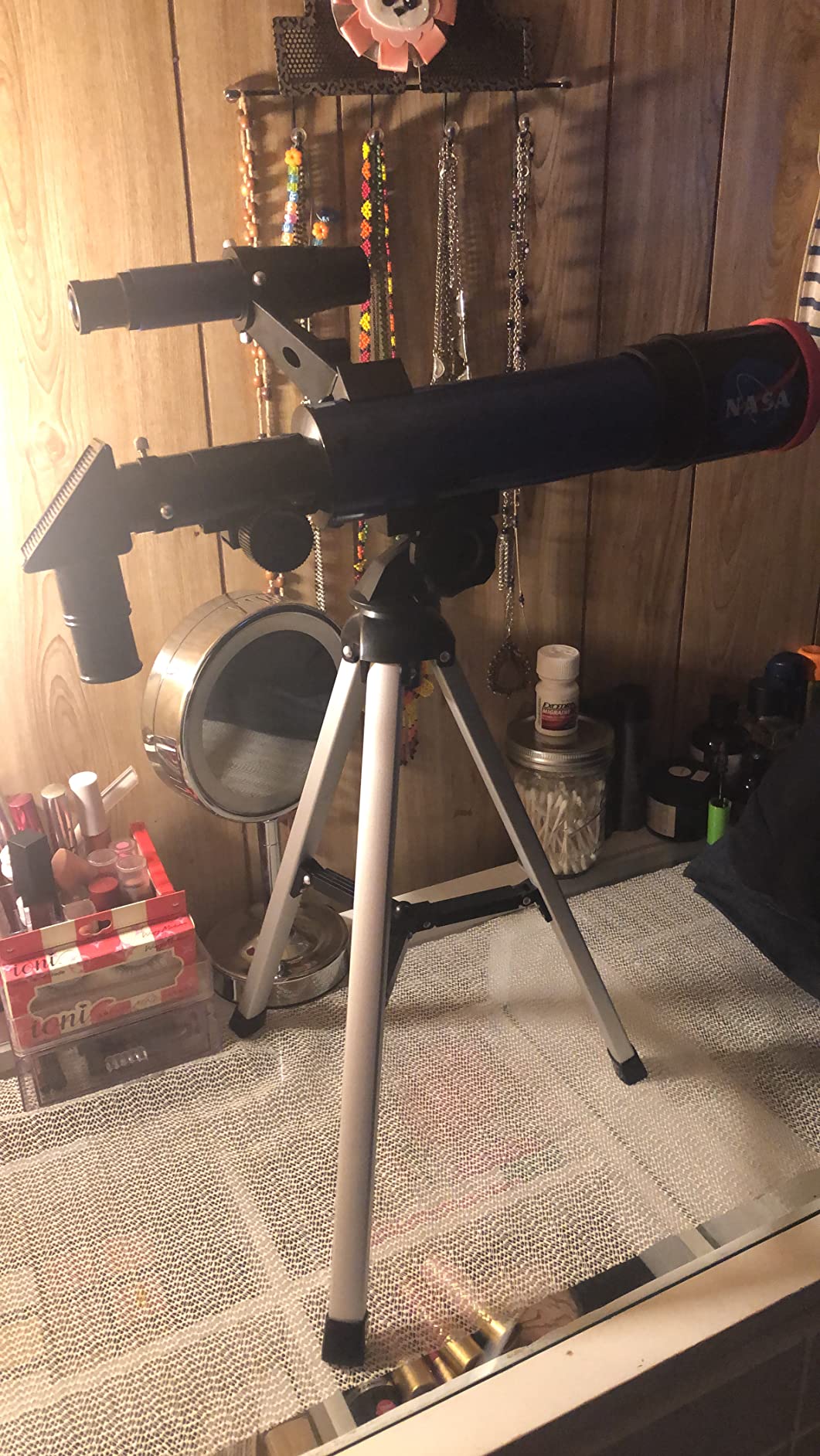 NASA Lunar Telescope for Kids Ages 8-12 with Tripod and Finder Scope | 90x Magnification, Two Eyepieces, Tabletop Tripod, Beginner Astronomy, Space Toys, NASA Birthday Gift customer photo 1