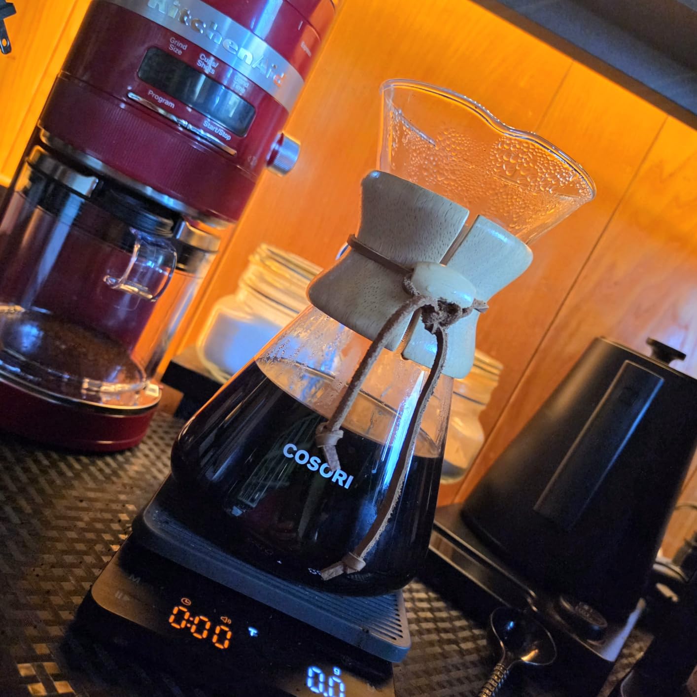 Cosori Pour Over Coffee Maker, Double Layer Stainless Steel Filter, 8cup customer photo 1