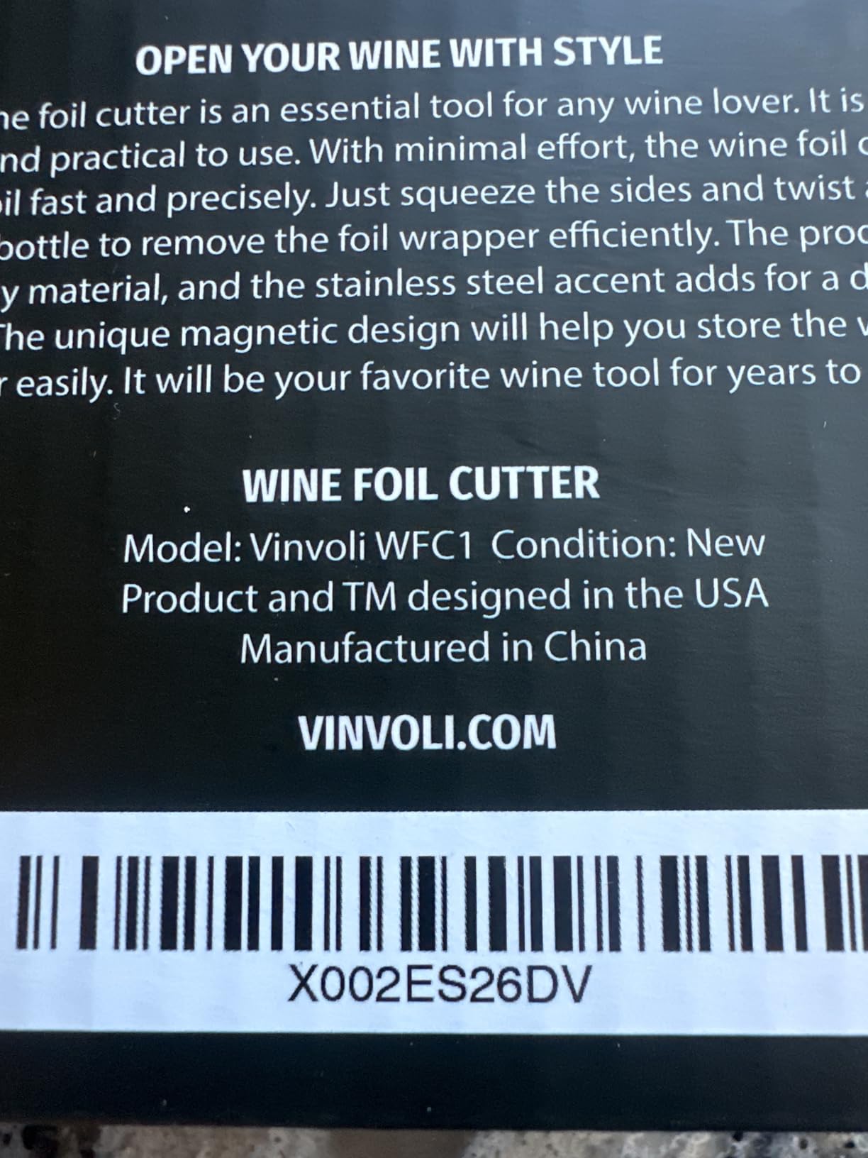 VINVOLI Wine Foil Cutter - Luxury Stainless Steel Wine Foil Cutter Tool - Foil Cutter for Wine Bottles - Wine Cutter Foil Opener Neck Label Remover - Wine Top Seal Cutter - Wine Bottle Foil Cutter customer photo 1