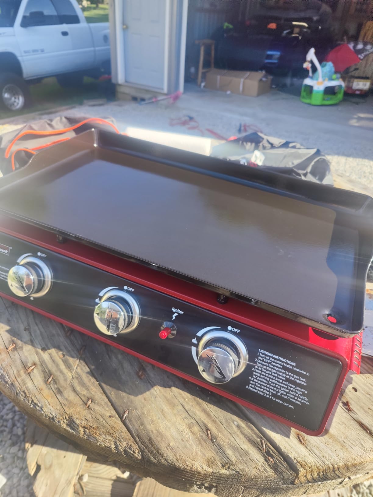 Royal Gourmet PD1301S Portable 3-Burner Tabletop Gas Griddle | 25,500 BTU Cooking Power, 304 Sq. In. Cooking Surface | Ideal for Camping & Tailgating customer photo 2