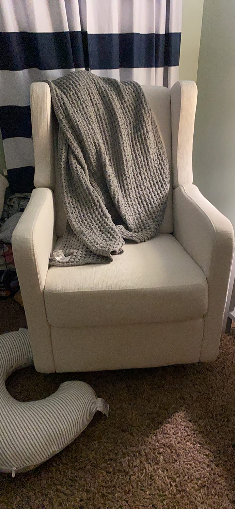 Carter's by DaVinci Arlo Recliner, Cozy Cream | Glider Recliner Nursery Chair w/ 360° Swivel - GREENGUARD Gold & FSC Certified customer photo 2