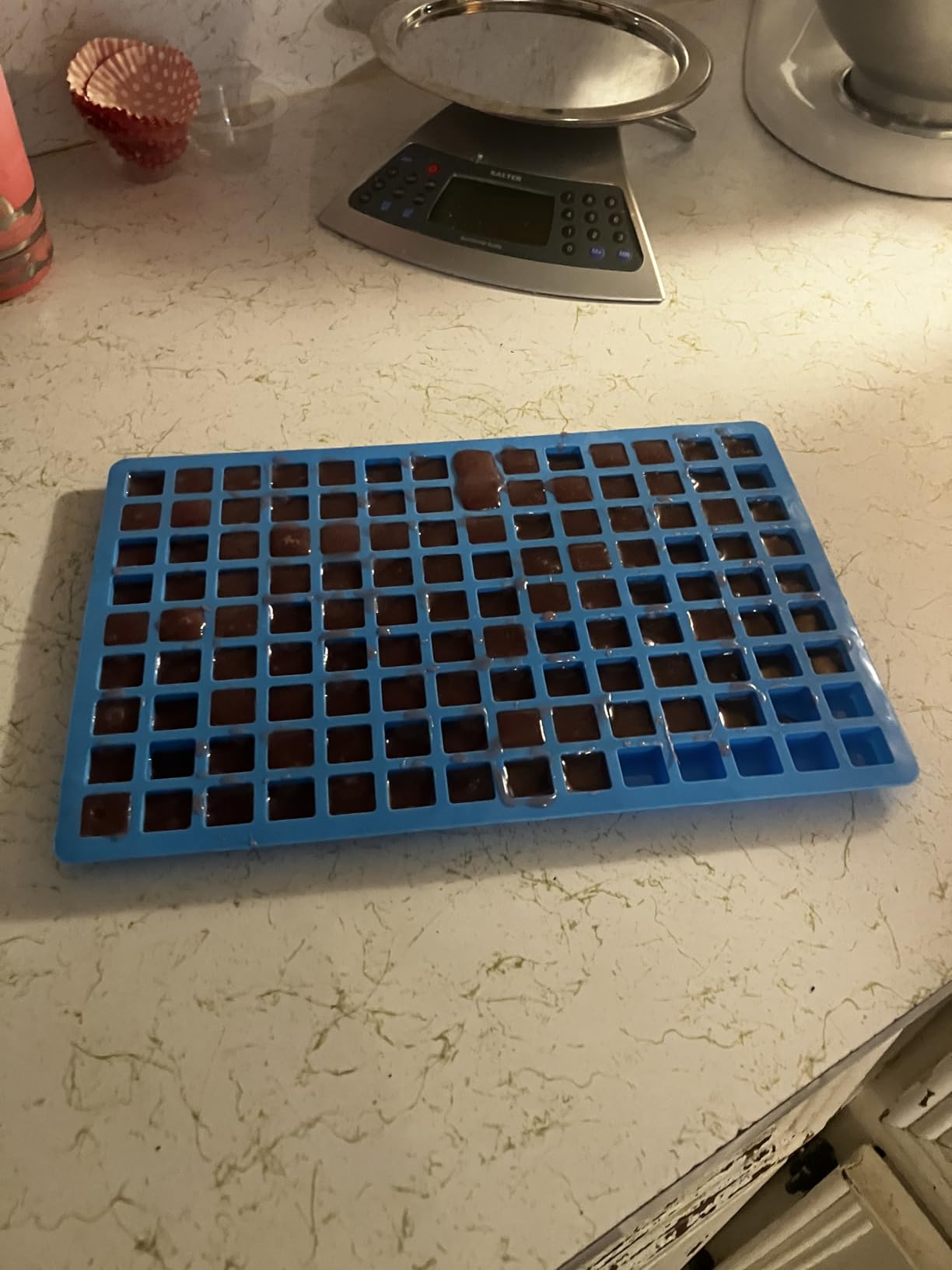 JOERSH Square Candy Molds, 252 Cavities, 2Pcs | Silicone Molds, Non Stick, For Hard Candy, Gummy, Caramels, Chocolate, Ganache, Ice Cubes customer photo 1