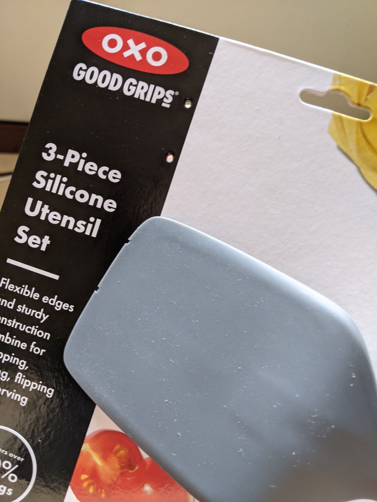 OXO Good Grips 3-Piece Silicone Utensil Set, Gray, One size customer photo 1
