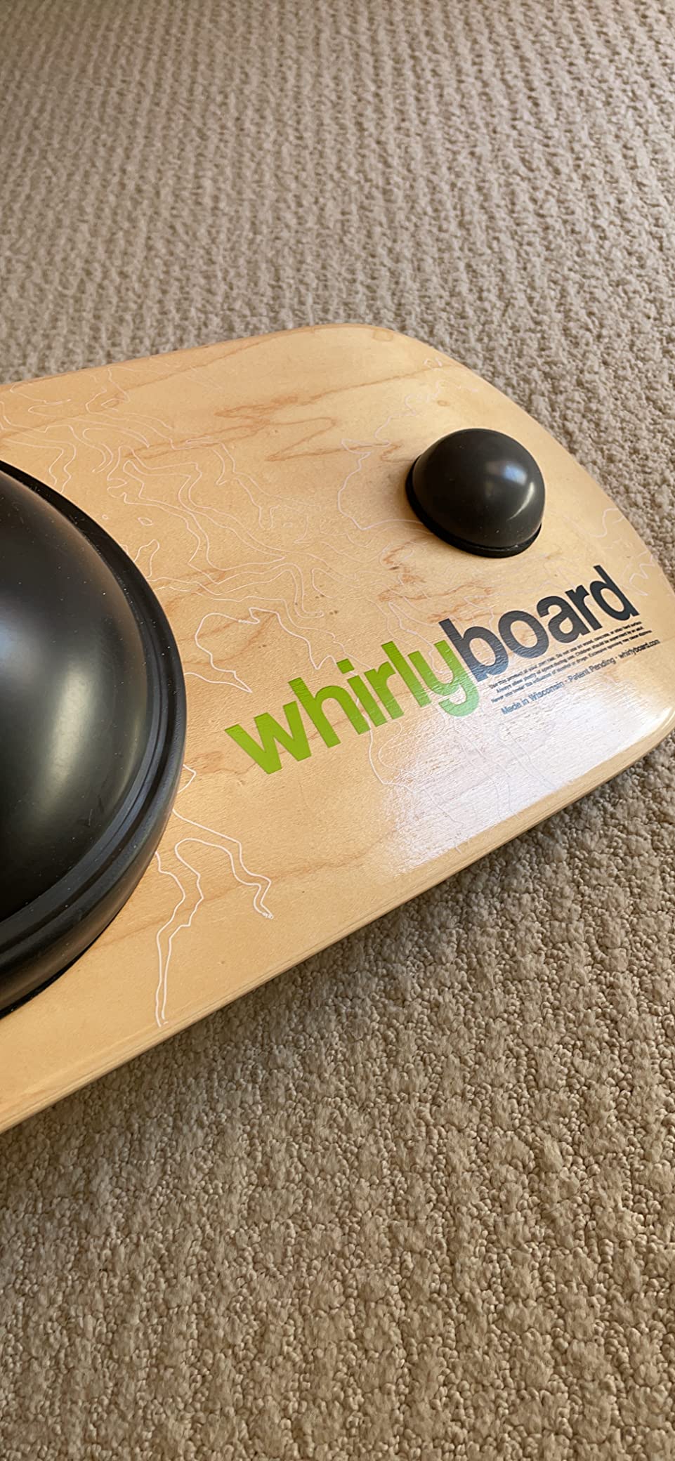 Whirly Board Wide 360˚ | Standing Desk Balance Board | Wobble Board Portable Home Gym | Snowboard Training | Surf trainer | Balance Board for Kids & Adults | Core Balance Trainer customer photo 2