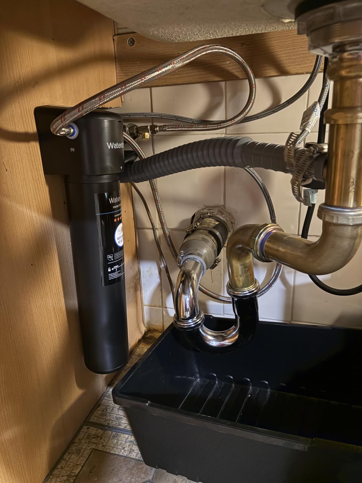 Waterdrop 15UA Under Sink Water Filter System, Reduces Lead, Chlorine, Bad Taste & Odor, Under Counter Water Filter Connects Directly to Your Faucet, NSF/ANSI 42 Certified, 19000 Gallons, 2 Years customer photo 2