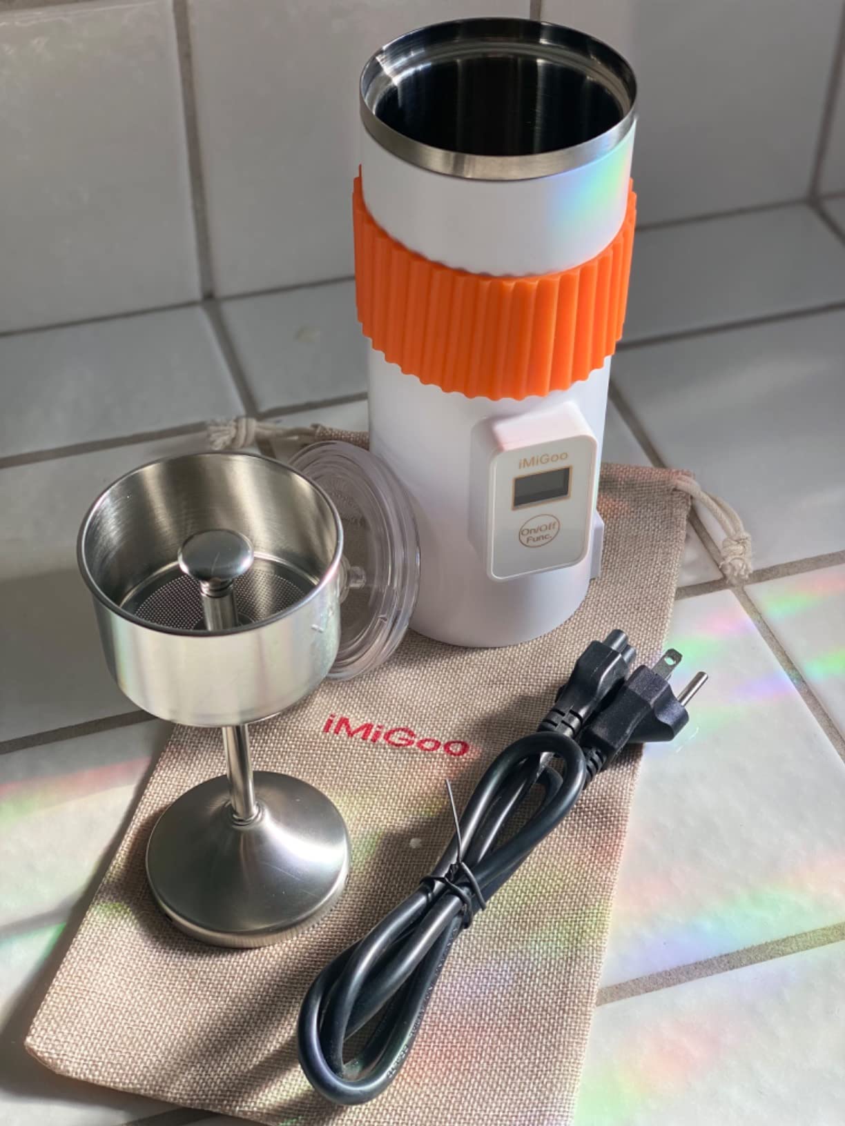 Portable Dual Brew Electric 8oz Coffee & Tea Percolator customer photo 1