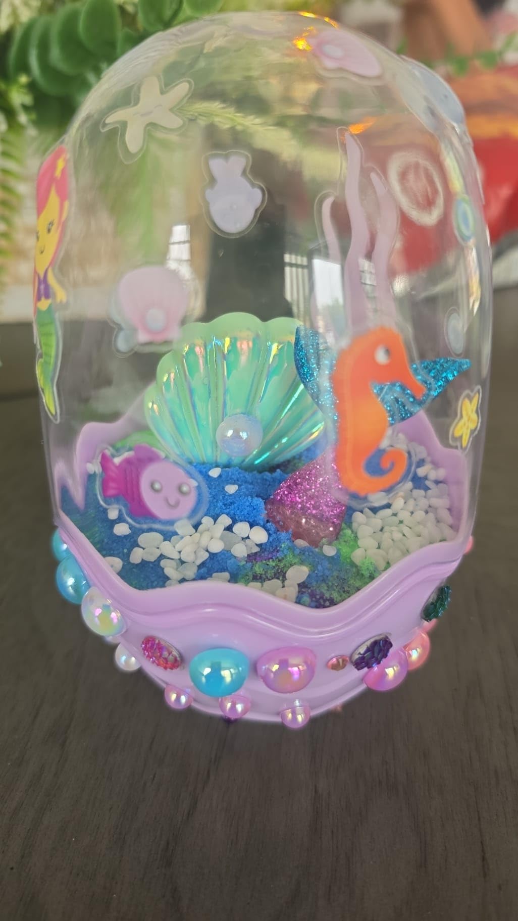 Creativity for Kids Mini Garden: Mermaid Terrarium Kit - Mermaid Gifts for Girls, Crafts and Toys, Stocking Stuffers for Kids (Ages 6+) customer photo 1