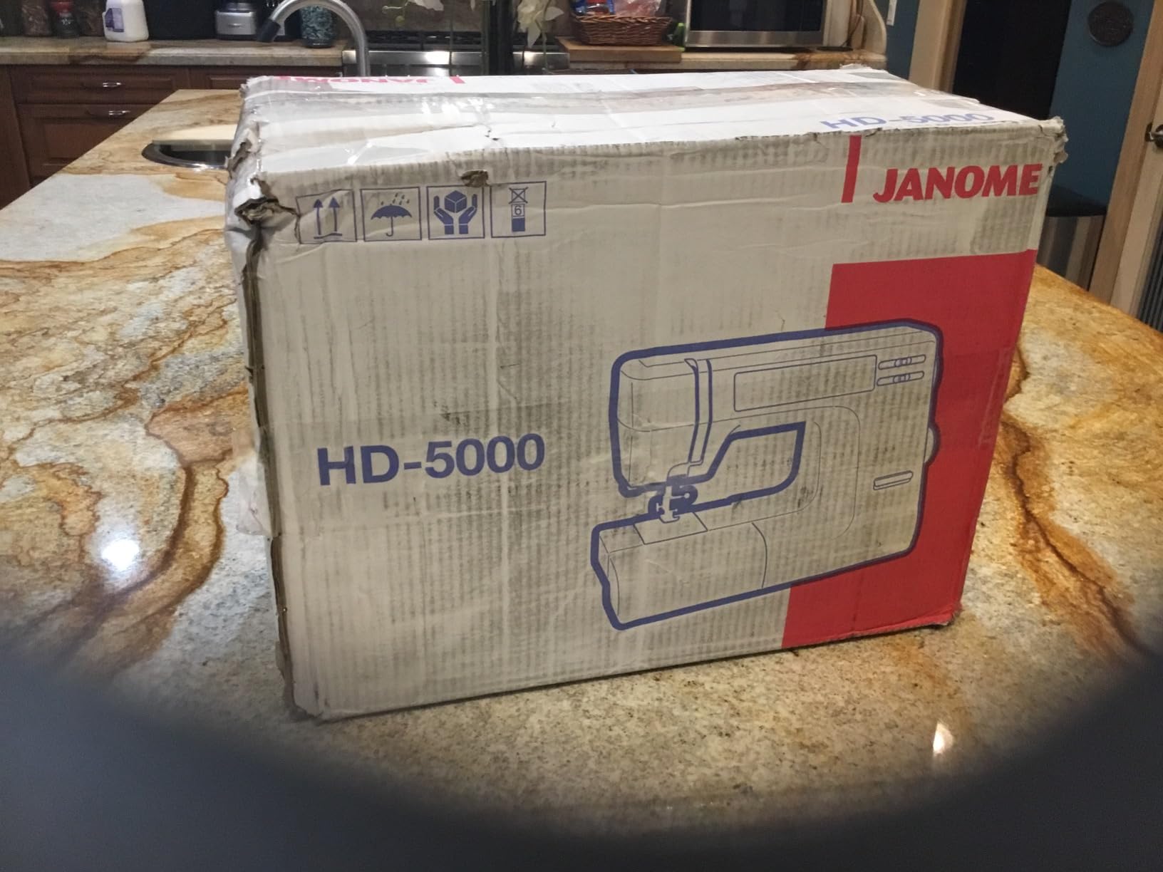 Janome HD5000 Heavy-Duty Sewing Machine | Mechanical, Leather Stitching Machine for Hemming, Jeans, Quilting, Upholstery customer photo 1