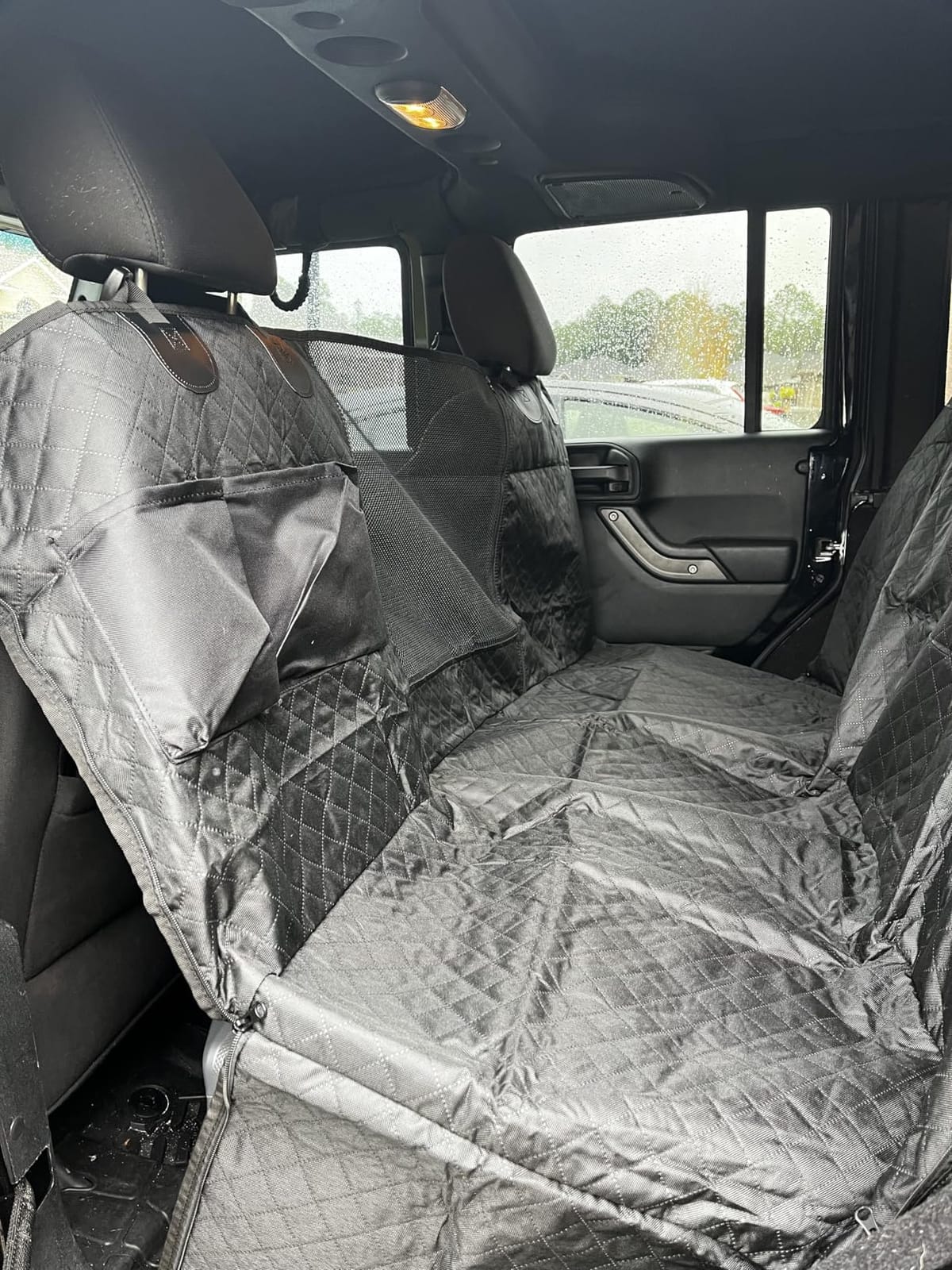 Vailge X-Large Dog Car Hammock, 100% Waterproof with Mesh Window, Scratch Prevent Anti-Slip Car Seat Covers for Back Seat customer photo 1
