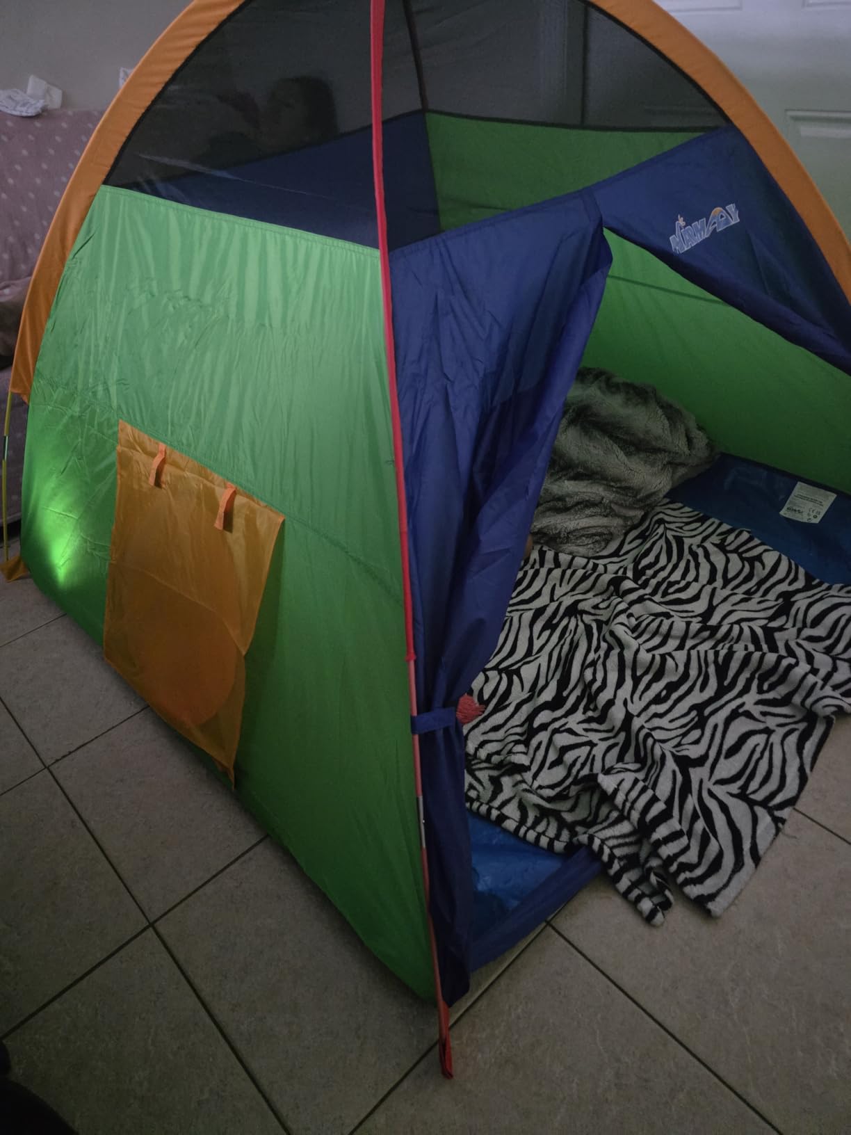 NARMAY Play Tent Easy Fun Dome Tent for Kids Indoor/Outdoor Fun - 60 x 60 x 44 inch customer photo 1