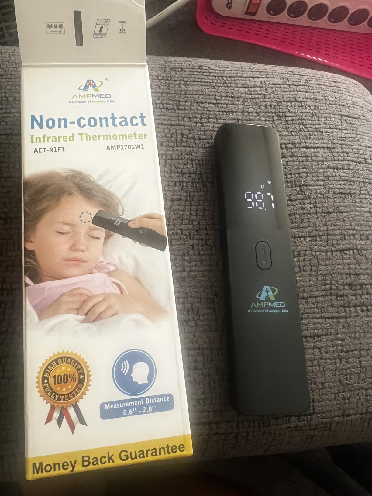 Medical Grade No-Touch Forehead Thermometer | Adults, Kids, Infants, Newborns, Non-Contact, Touchless Temporal Fever customer photo 2