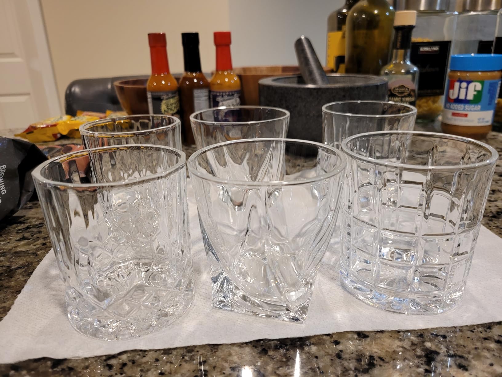 DeeCoo Premium 10, 11 OZ Scotch Glasses - Old Fashioned Whiskey Glasses/Style Glassware for Bourbon/Rum/Bar Tumbler Set of 6 customer photo 2