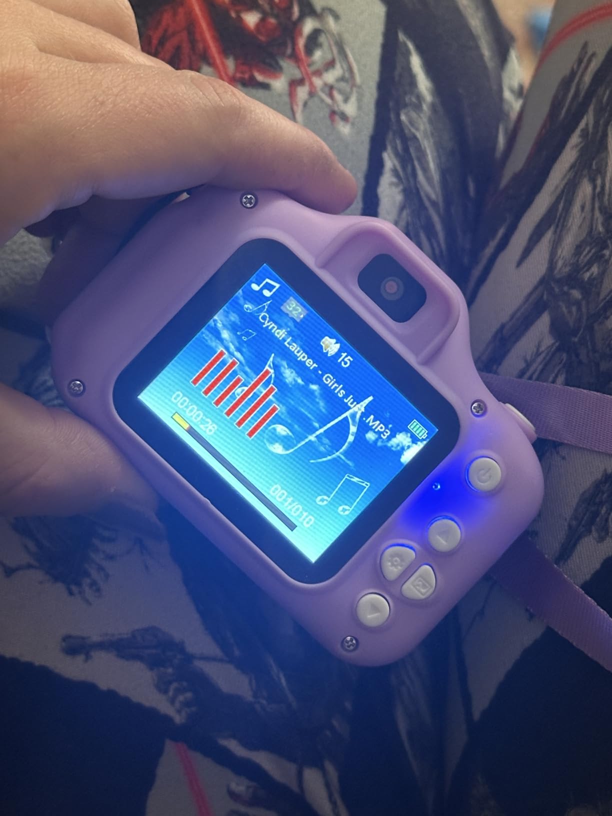 Seckton Upgraded Kids Selfie Camera, HD Digital Video Camera-Navy Blue | Christmas Birthday Gifts for Boys Age 3-9, Toddler Camera with Dual Lens, SD Card, Lanyard, Shockproof, Portable Creative Toy customer photo 2