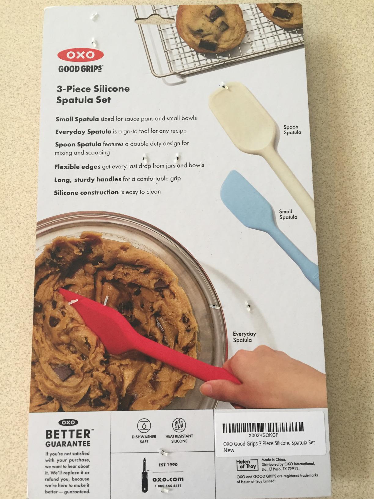 OXO Good Grips Silicone Heat Resistant Spatula Set - 3 Piece, Multicolor | Non-Stick Safe, Baking And Cooking Spatulas, Kitchen Utensils, Dishwasher Safe, For Scraping And Scooping customer photo 2