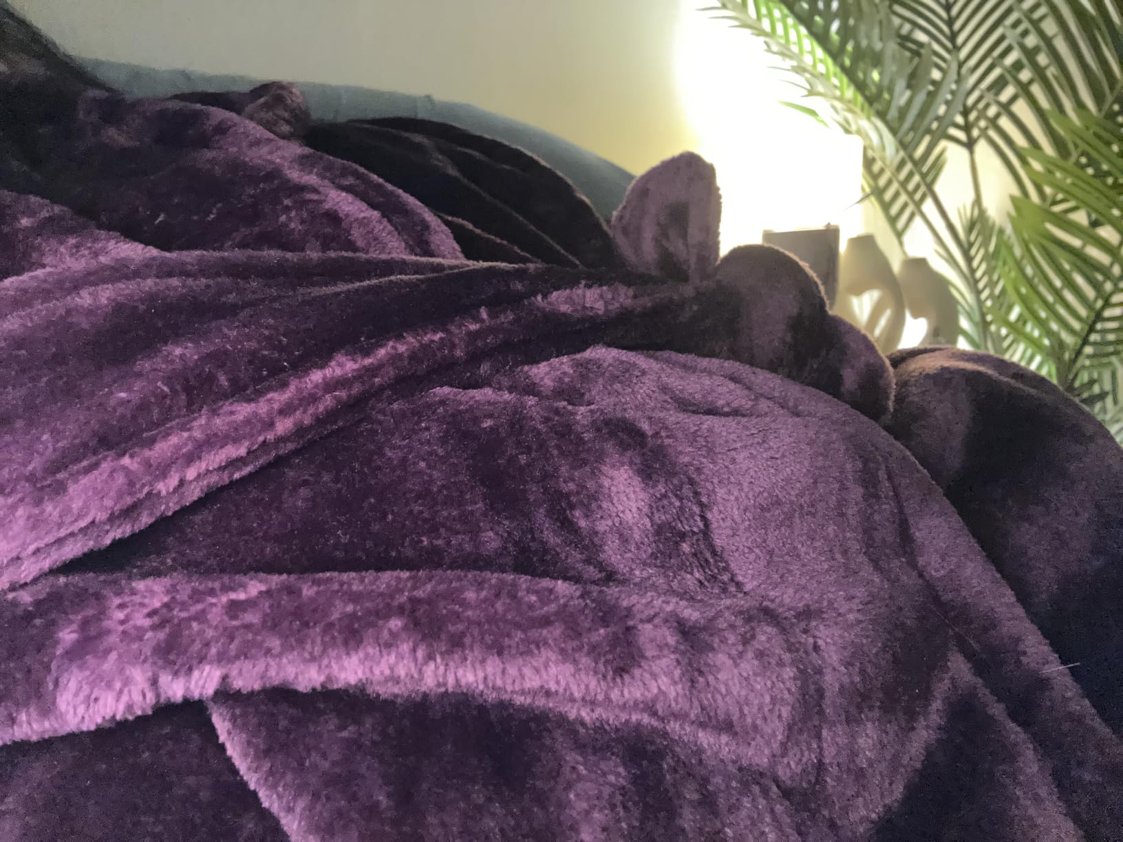 RONGTAI Women's Plush Hooded Robe Bathrobe-Fast Warmth for Home | Ultra-soft plush fabric delivers cozy comfort & quick warmth,for relaxing mornings,peaceful evenings & everyday home moments customer photo 2