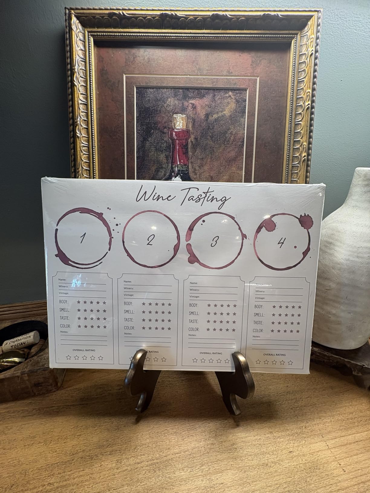 SB Design Studio SIPS Wine Tasting Placemats, 24-Count, Paper customer photo 2
