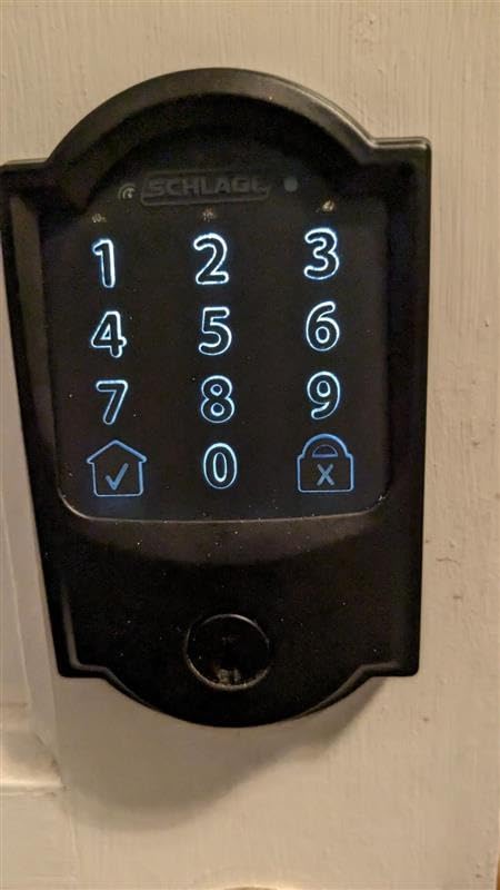 Encode Smart WiFi Deadbolt Lock with Century Trim, Matte Black | Keyless entry door lock, Touchscreen keypad, App control, Alexa, Google Home, Ring & Airbnb compatible, Certified security customer photo 2