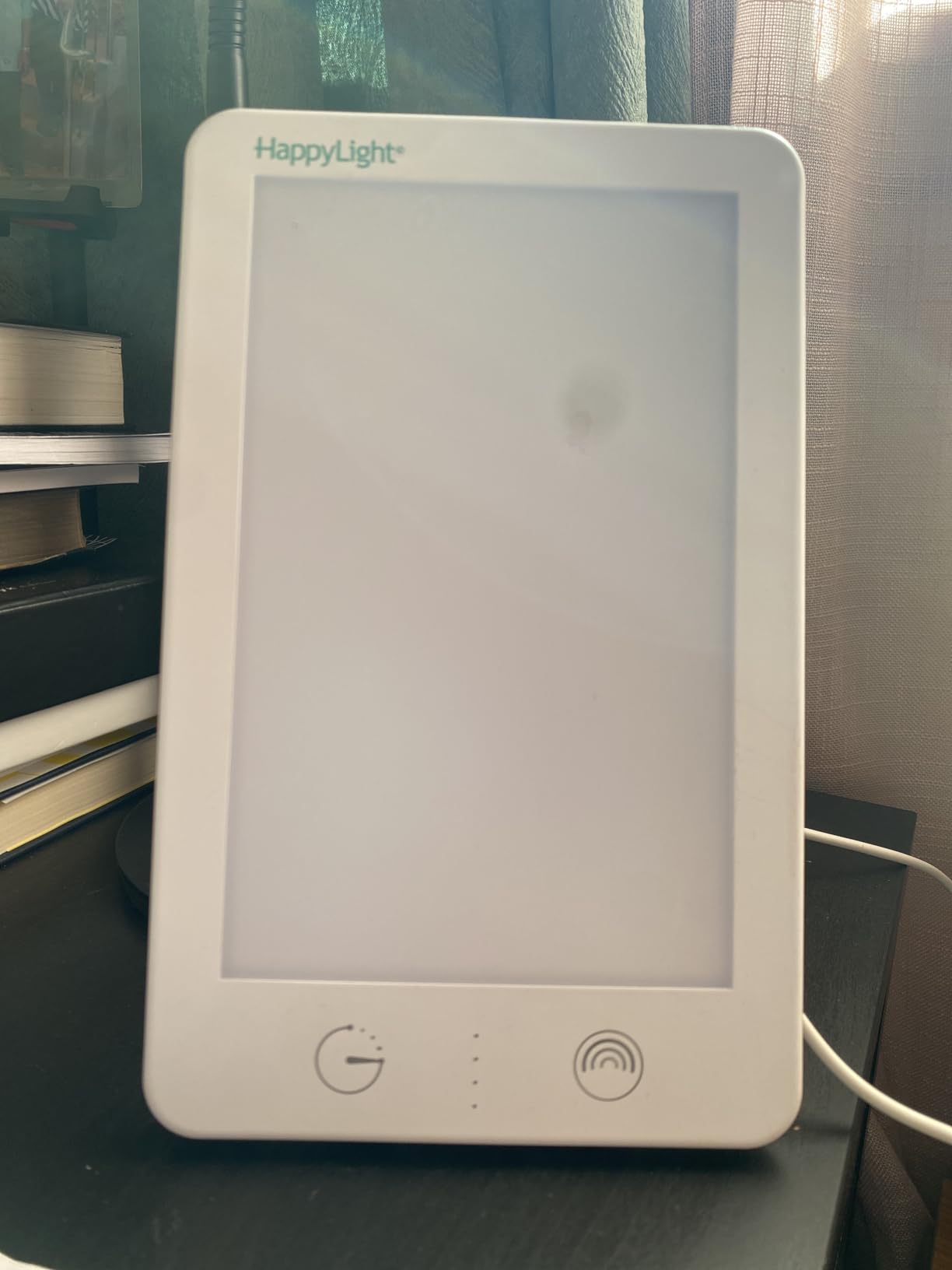 Verilux HappyLight Lumi Plus - Light Therapy Lamp with 10,000 Lux, UV-Free, LED Bright White Light with Adjustable Brightness, Countdown Timer, & Detachable Stand - Boost Mood, Sleep, and Focus customer photo 1