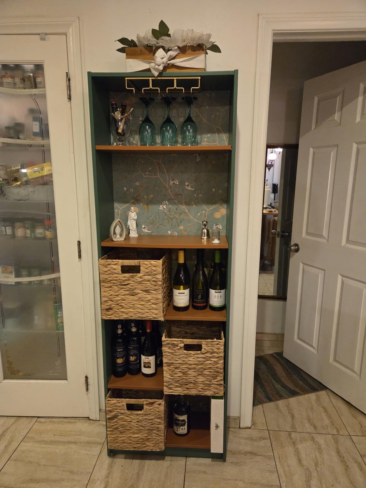 Nuovoware Wine Glass Rack, 3 Rows, Gold | Under Cabinet Stemware, Wine Glass Hanger Rack Holder, for Bar Kitchen Cabinet customer photo 2