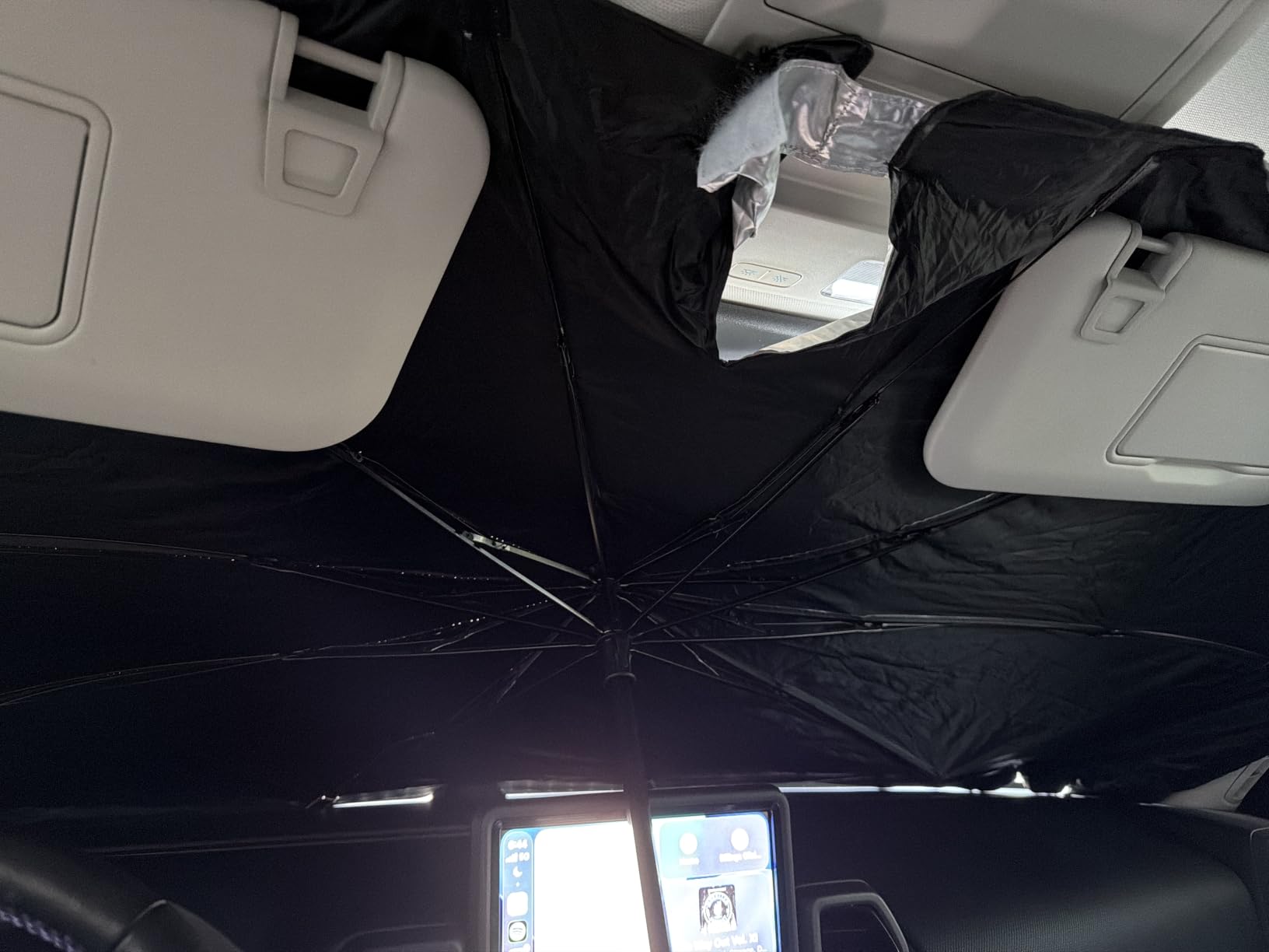 2026 Windshield Sun Shade Umbrella, Foldable Car Sunshade with UV Block customer photo 1
