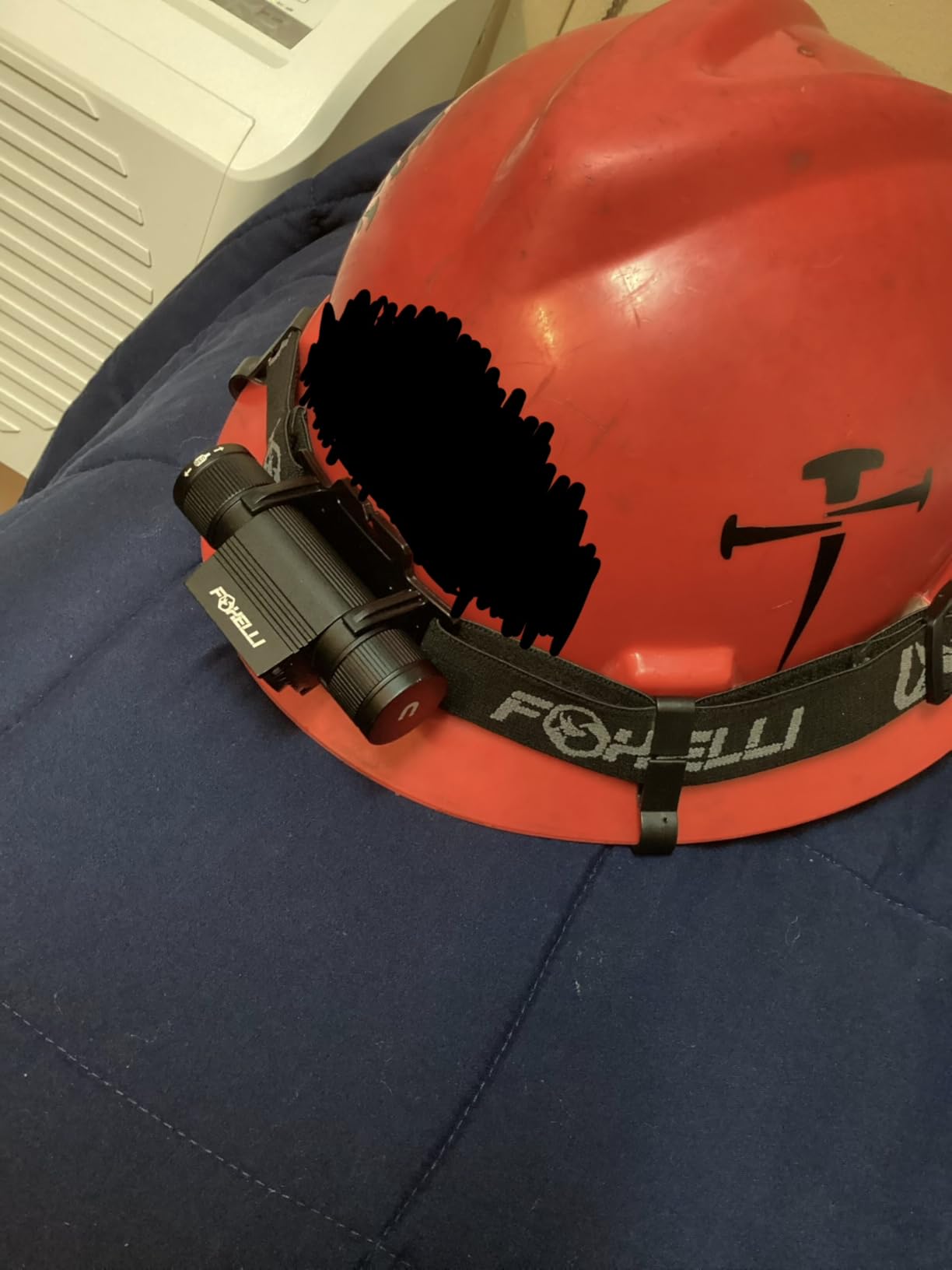 Foxelli Ultra Bright Rechargeable Headlamp - IPX7 Waterproof, 1200 Lumen LED Light for Work & Outdoors, with Battery & Hooks - Perfect for Hard Hat or Helmet customer photo 1