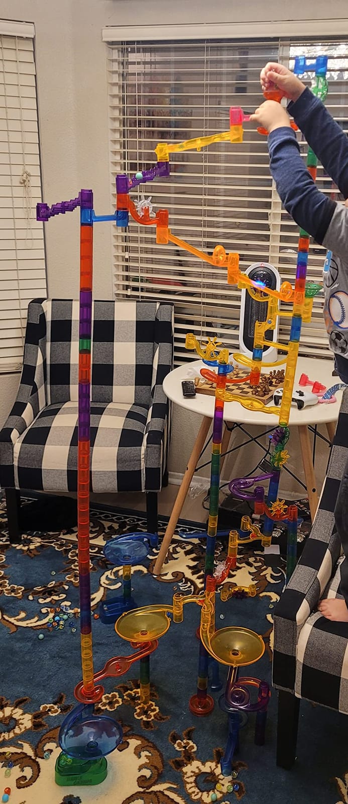 Marble Genius Marble Run Race Track - 300-Piece Multicolor Glow Extreme Set - STEM Building Toy & Marble Race Set for Kids Ages 4+ customer photo 2