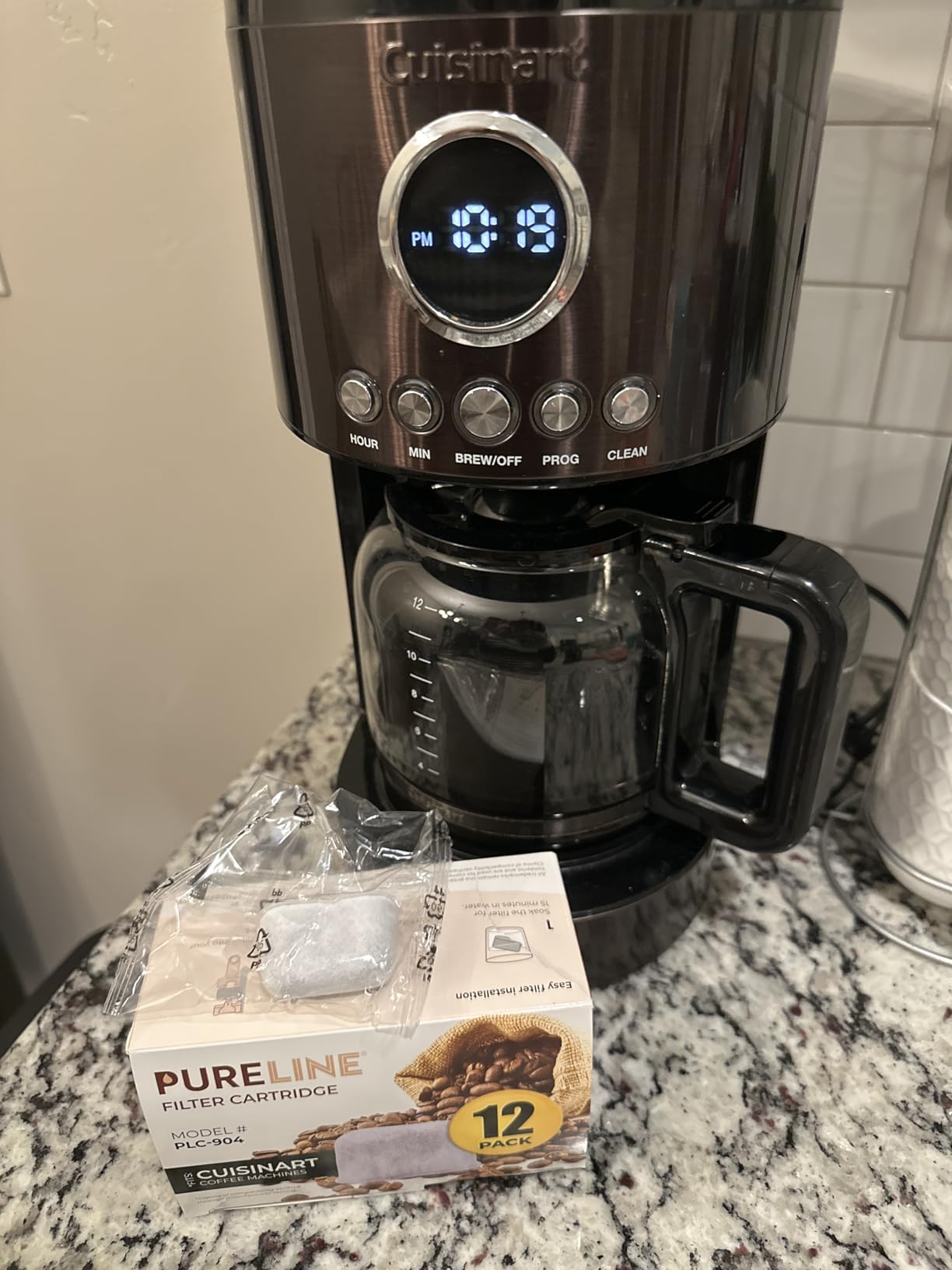 Cuisinart Coffee Filter Replacement by Pureline, 12 Pack Charcoal Filters | Cuisinart Coffee Maker Water Filter, Premium Filters for all Cuisinart Coffee Machines - NSF Certified (2 Year Supply) customer photo 2