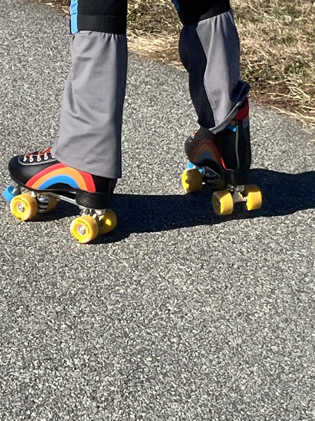 Moxi Rainbow Rider Roller Skates for Women - Durable, Supportive Rainbow Skates with Padded Lining and Soft Outdoor Wheels customer photo 2
