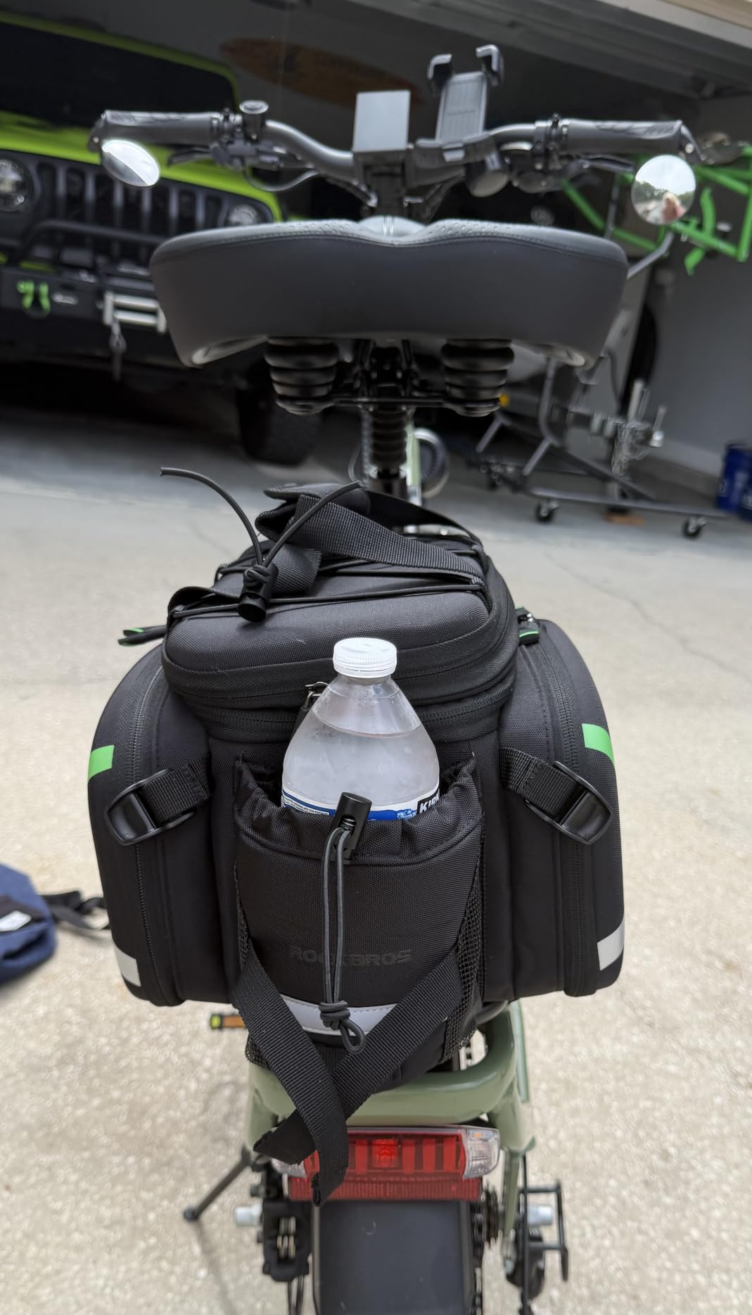 ROCKBROS Bike Trunk Bag 17L-45L Rear Rack Bags for Bicycles Waterproof | Include Rain Cover,Ideal MTB & Road Bike,Compatible with Taillight & Water Bottle customer photo 1